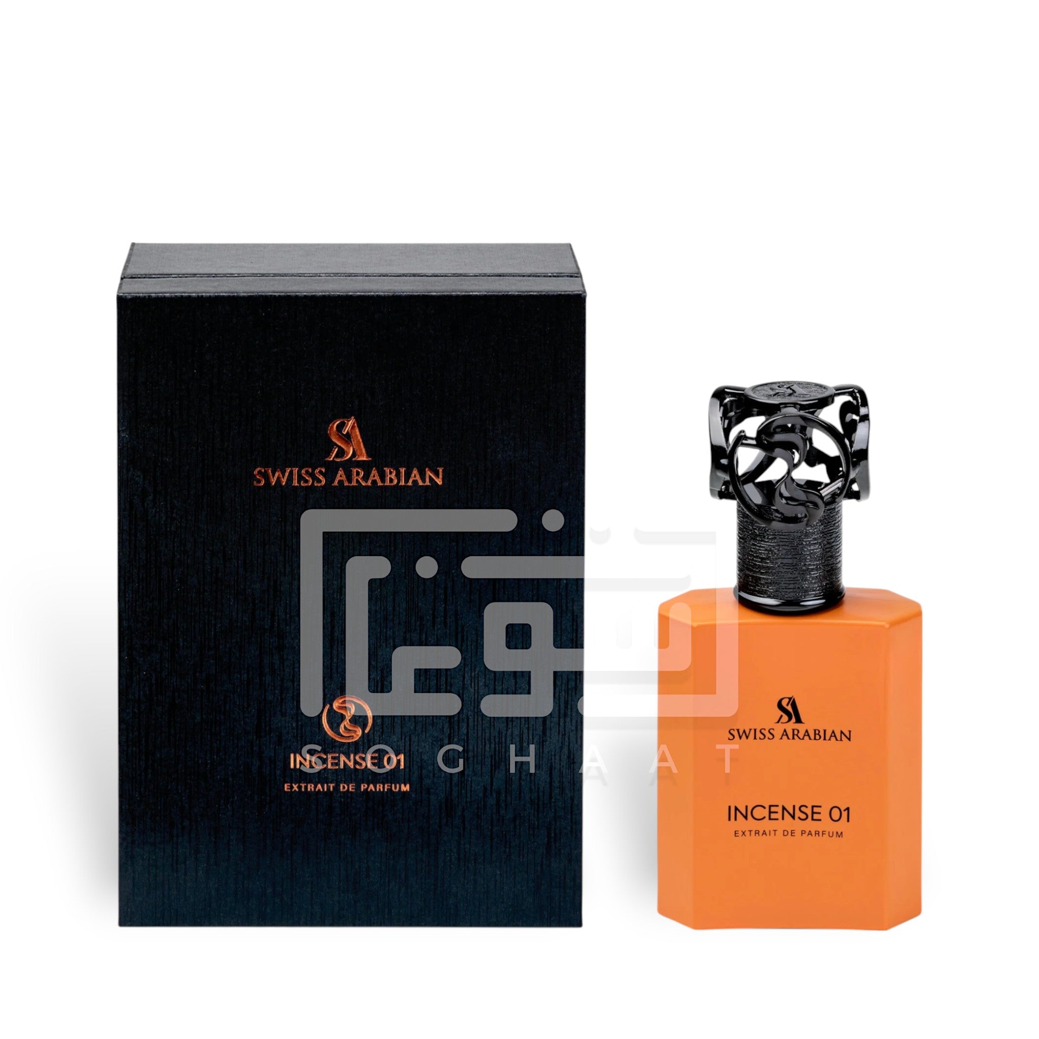 Incense 01 50ml Extrait de Parfum by Swiss Arabian bottle and box