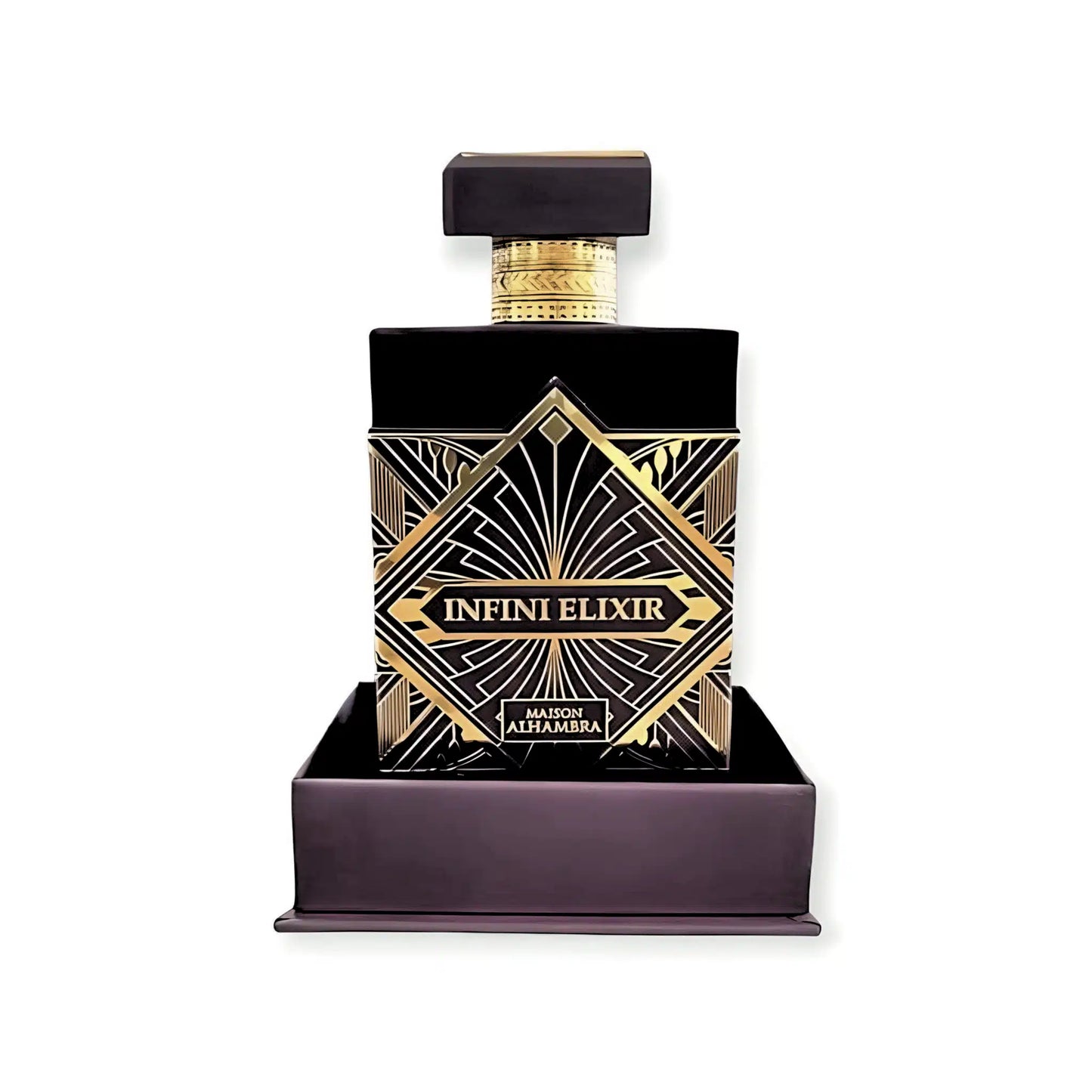 Infini Elixir 100ml Eau de Parfum by Maison Alhambra fragrance packaging front view