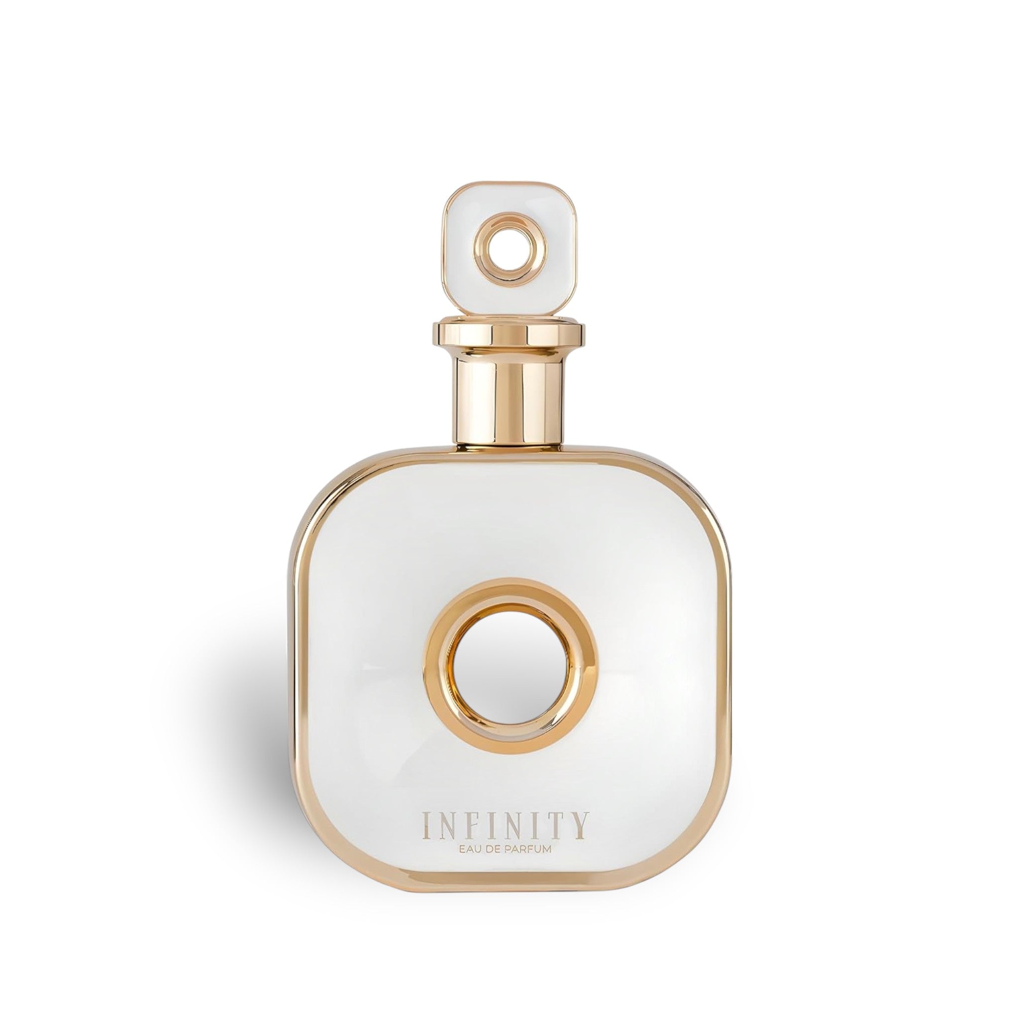 Infinity Gold 105ml Eau de Parfum by Armaf perfume bottle close up