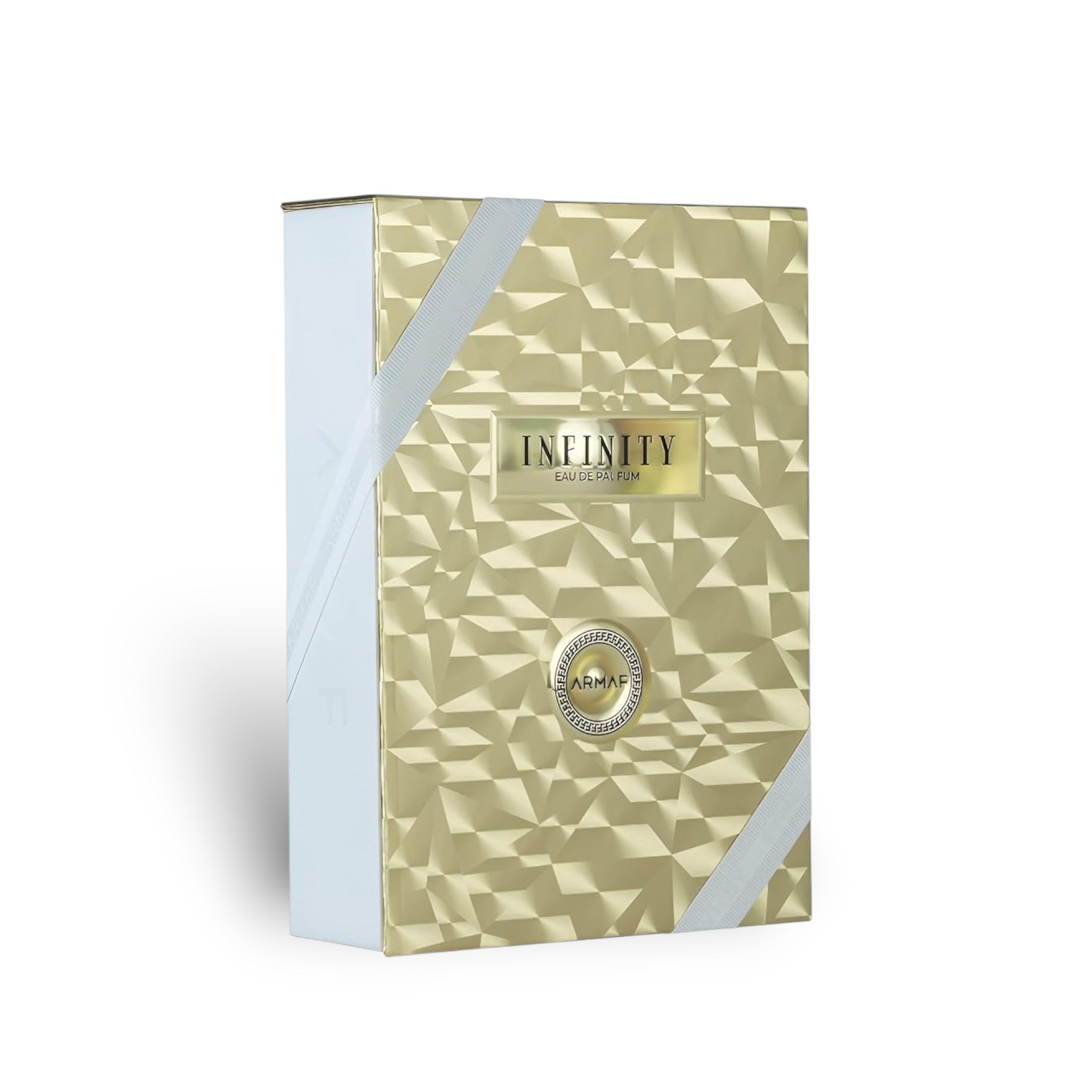 Infinity Gold 105ml Eau de Parfum by Armaf bottle and box
