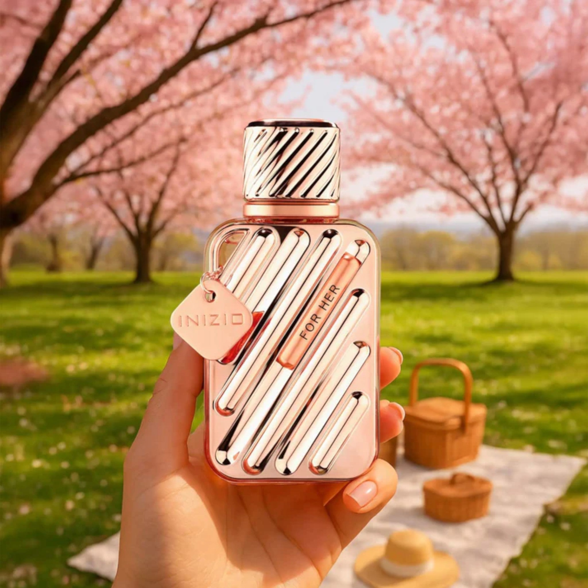 Inizio For Her 100ml Eau de Parfum by Fragrance World perfume bottle close up