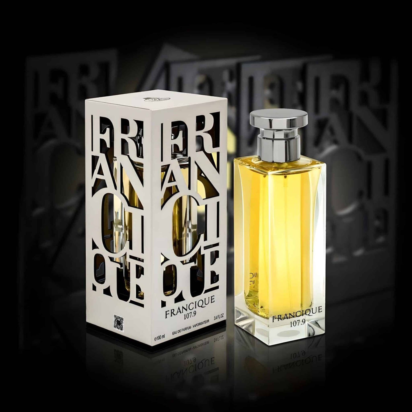 Francique 107.9 100ml Eau de Parfum by French Avenue perfume bottle close up