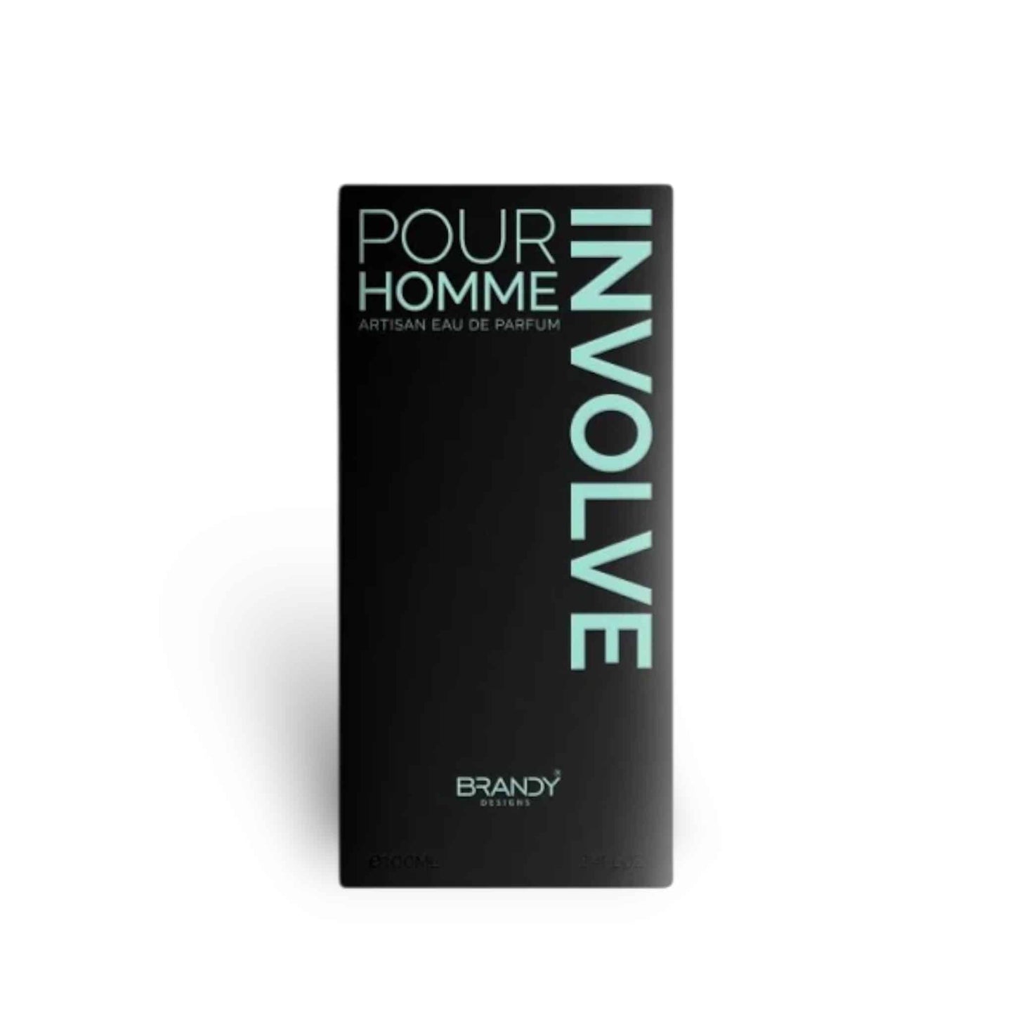 Involve Pour Homme 100ml Eau de Parfum by Brandy Designs perfume bottle close up