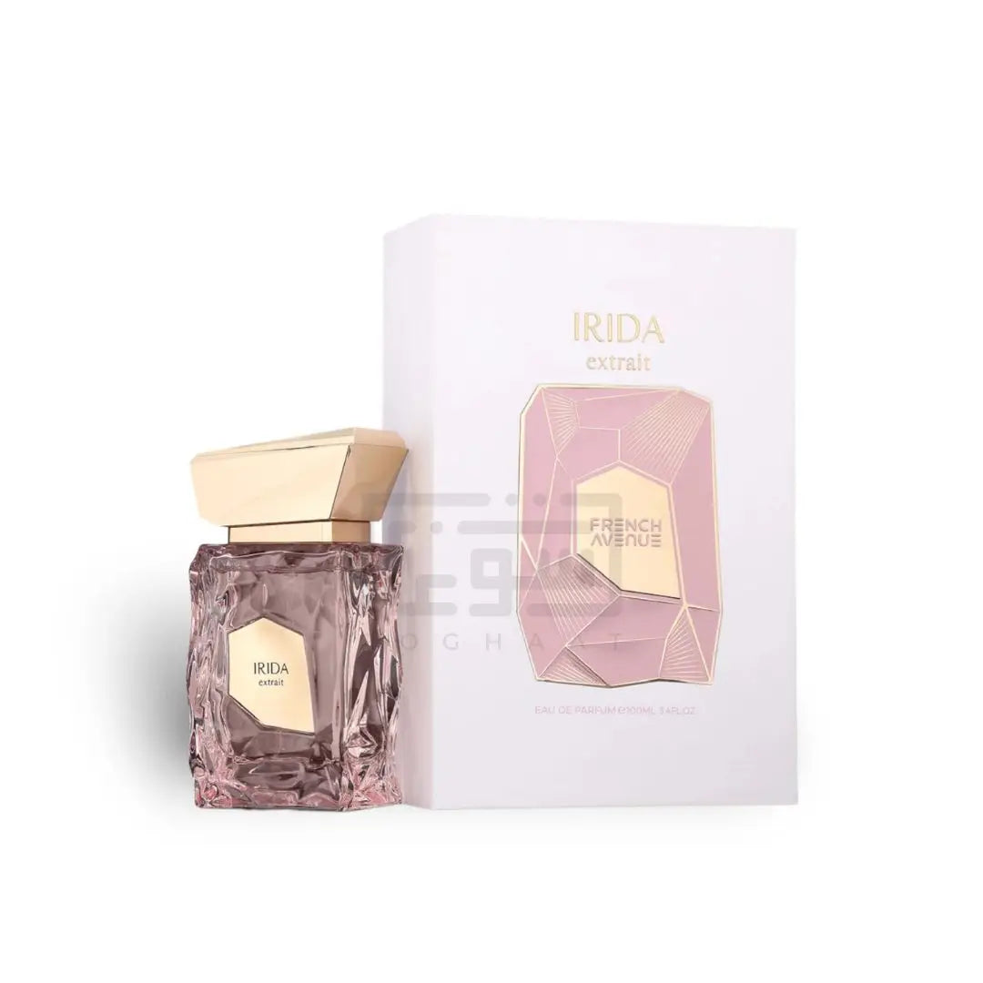 Irida 100ml Eau de Parfum by French Avenue bottle and box