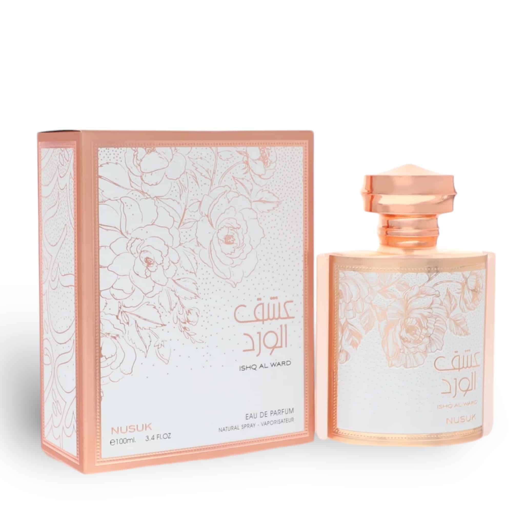 Ishq al Ward 100ml Eau de Parfum by Nusuk fragrance bottle