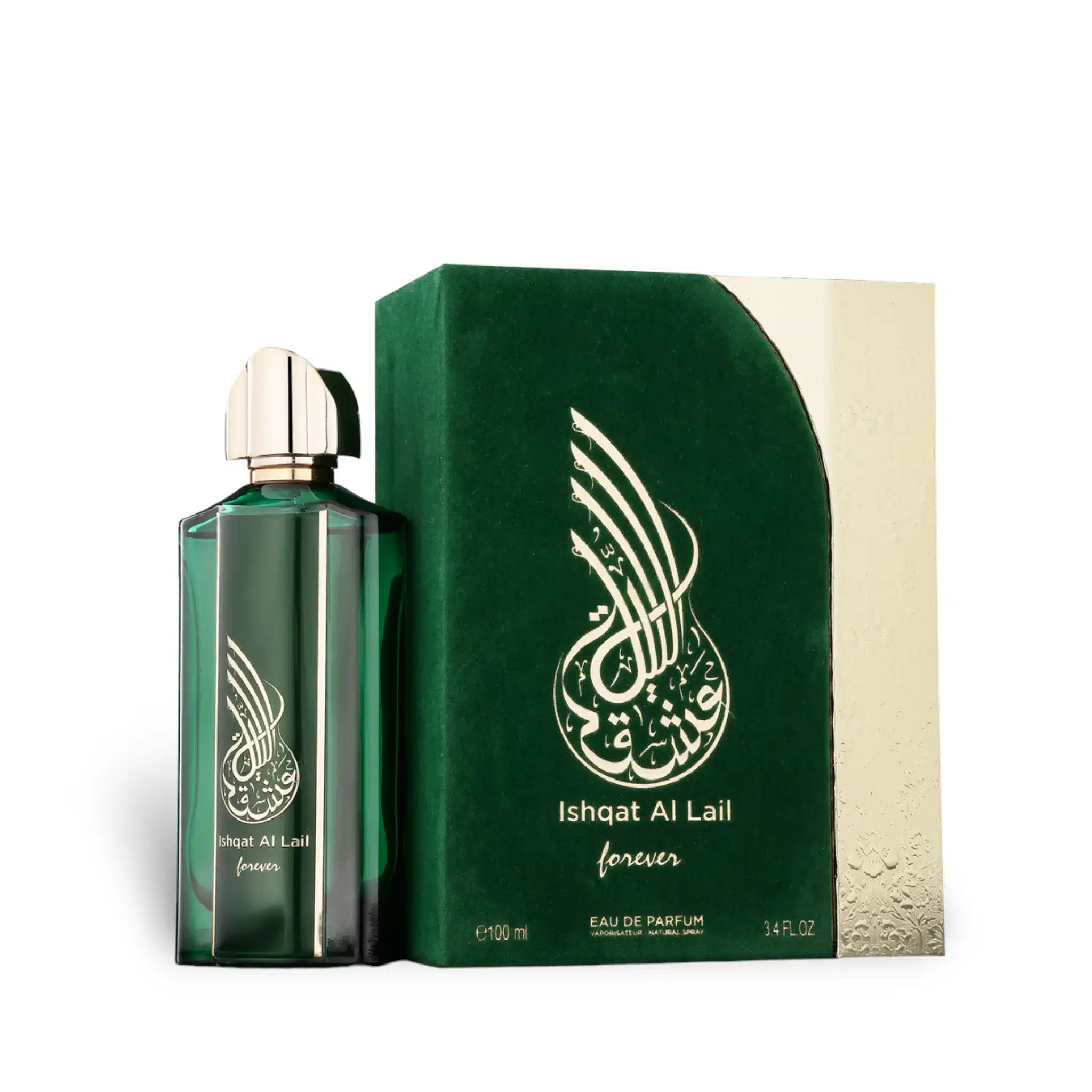 Ishqat Al Lail Forever 100ml Eau de Parfum by Athoor Al Alam bottle and box