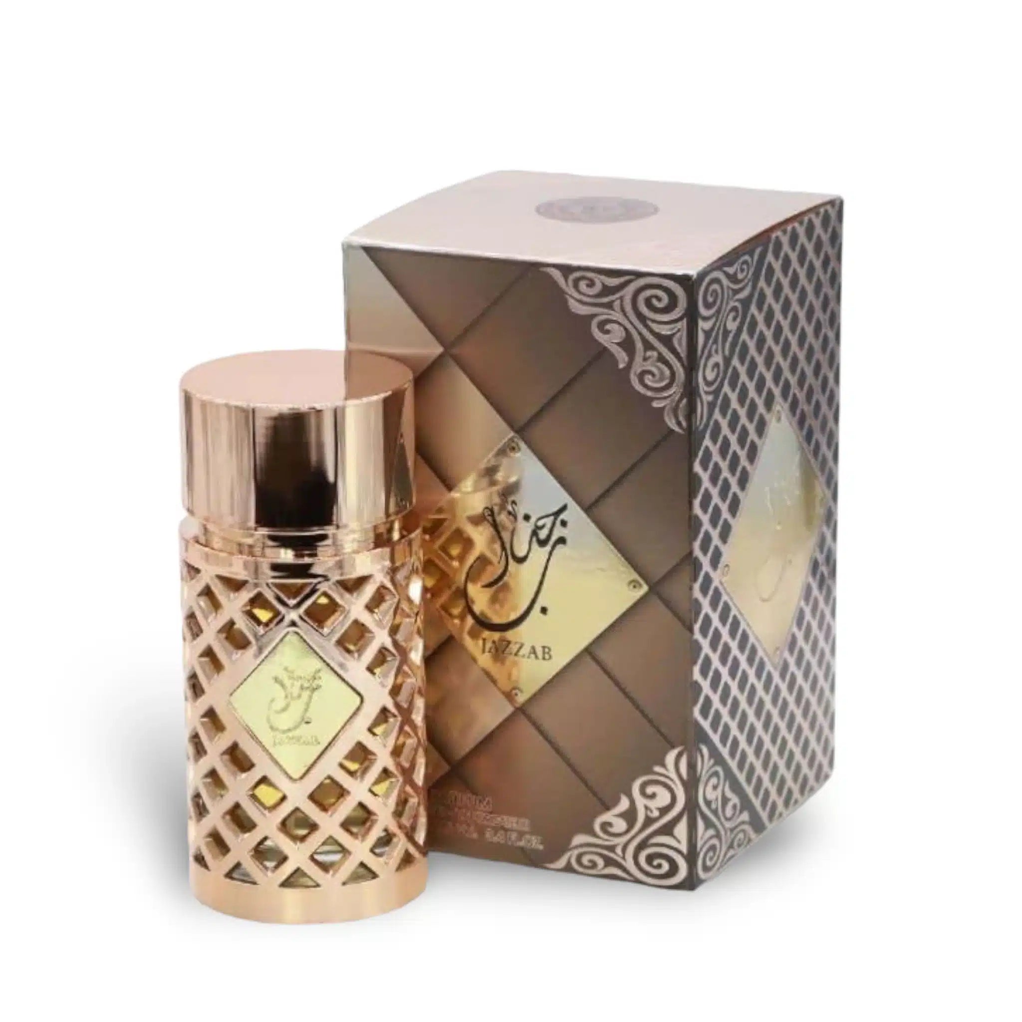Jazzab Gold 100ml Eau de Parfum by Ard Al Zaafaran bottle and box