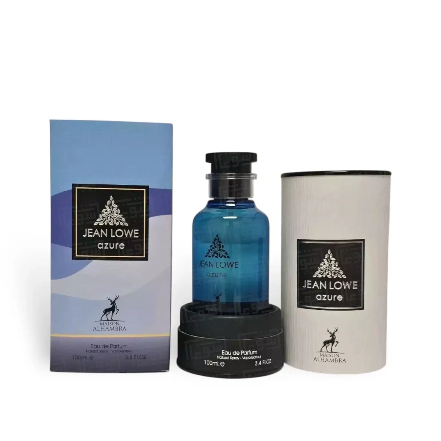 Jean Lowe Azure 100ml Eau de Parfum by Maison Alhambra fragrance packaging front view