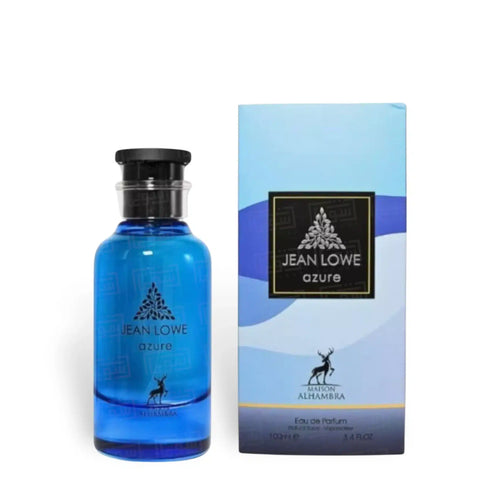 Jean Lowe Azure 100ml Eau de Parfum by Maison Alhambra bottle and box