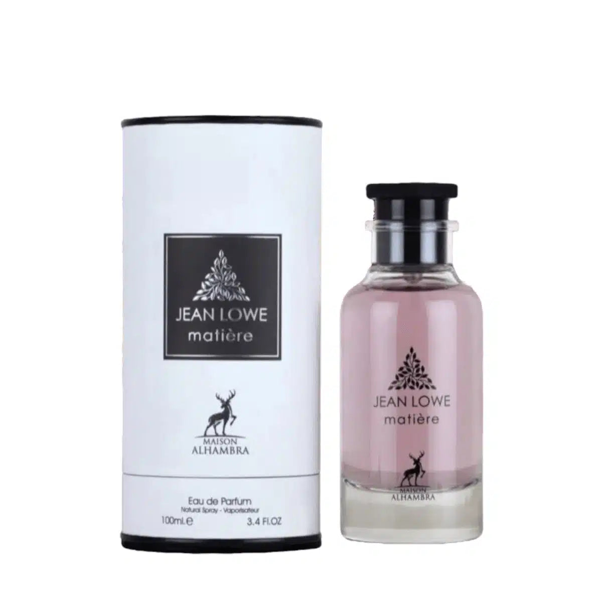Jean Lowe Matiere 100ml Eau de Parfum by Maison Alhambra bottle and box