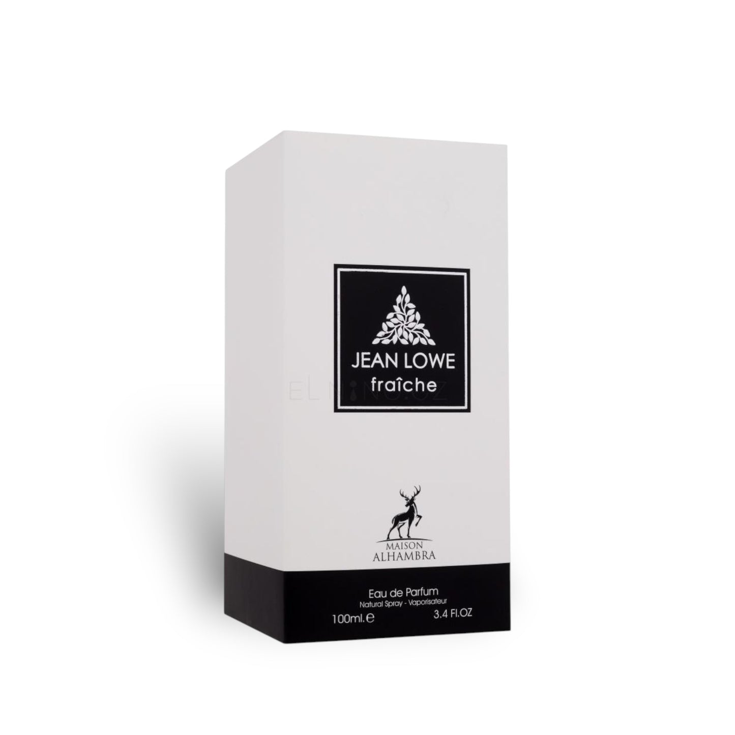 Jean Lowe Nouveau / Fraiche 100ml Eau de Parfum by Maison Alhambra bottle and box