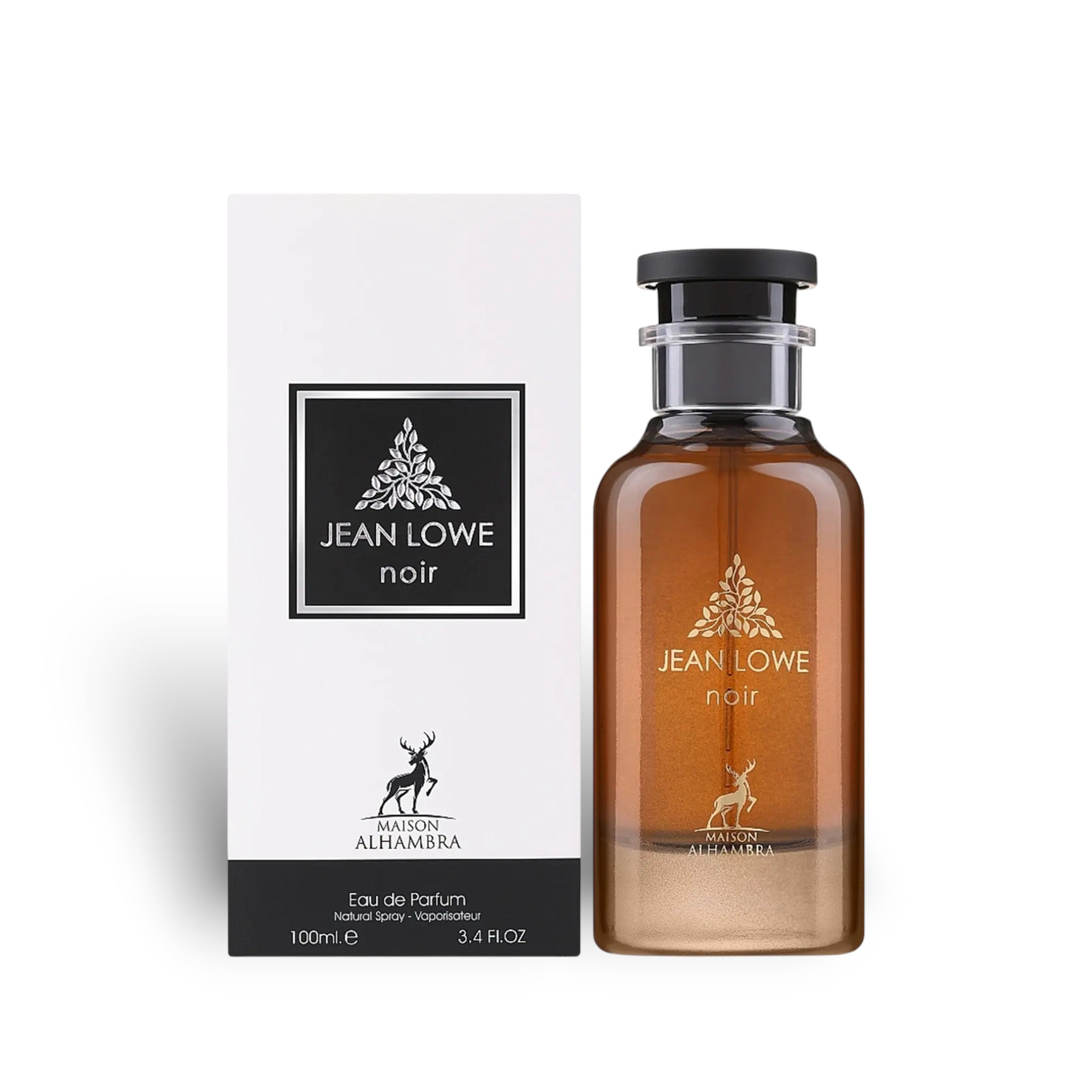 Jean Lowe Ombre / Noir 100ml Eau de Parfum by Maison Alhambra bottle and box
