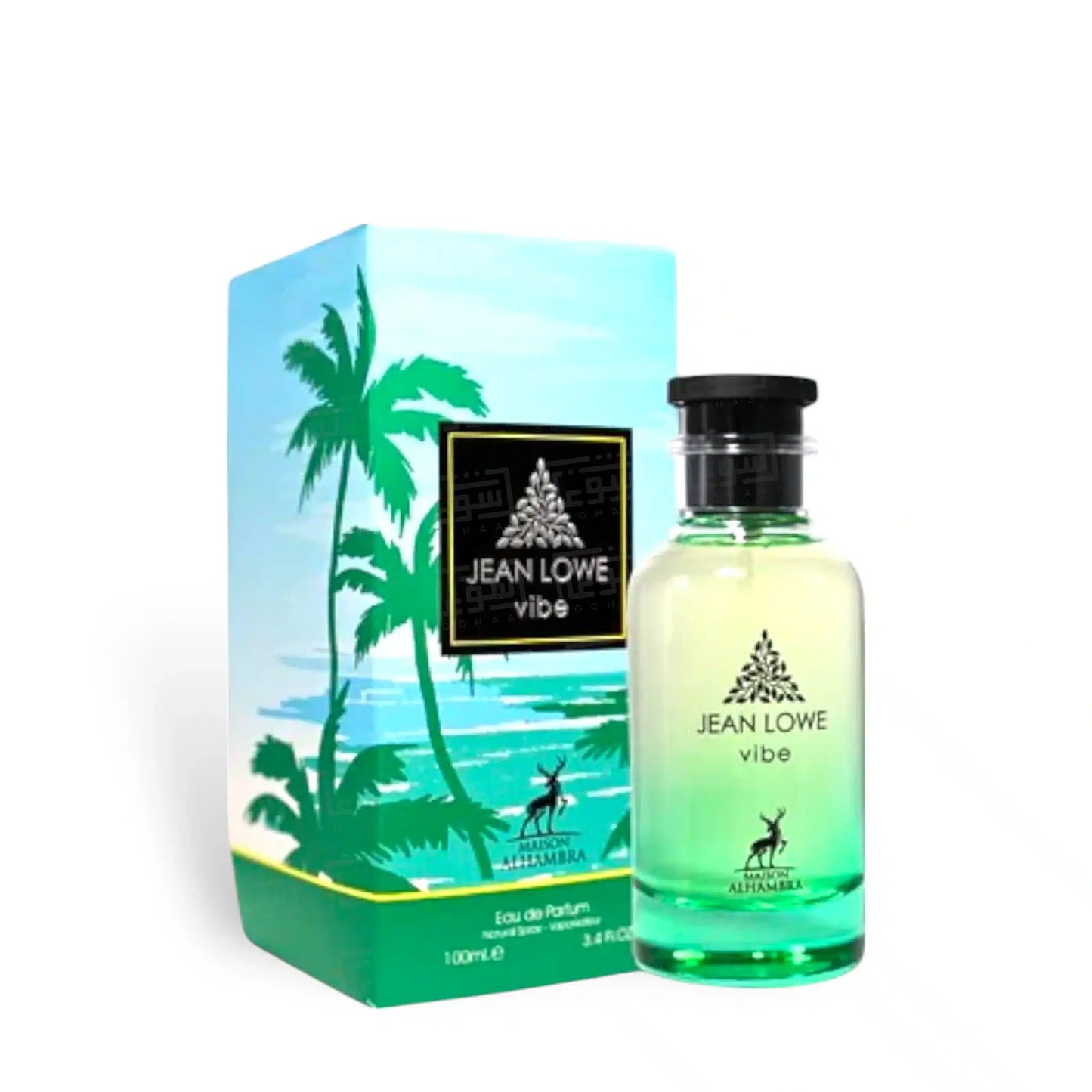 Jean Lowe Vibe 100ml Eau de Parfum by Maison Alhambra bottle and box