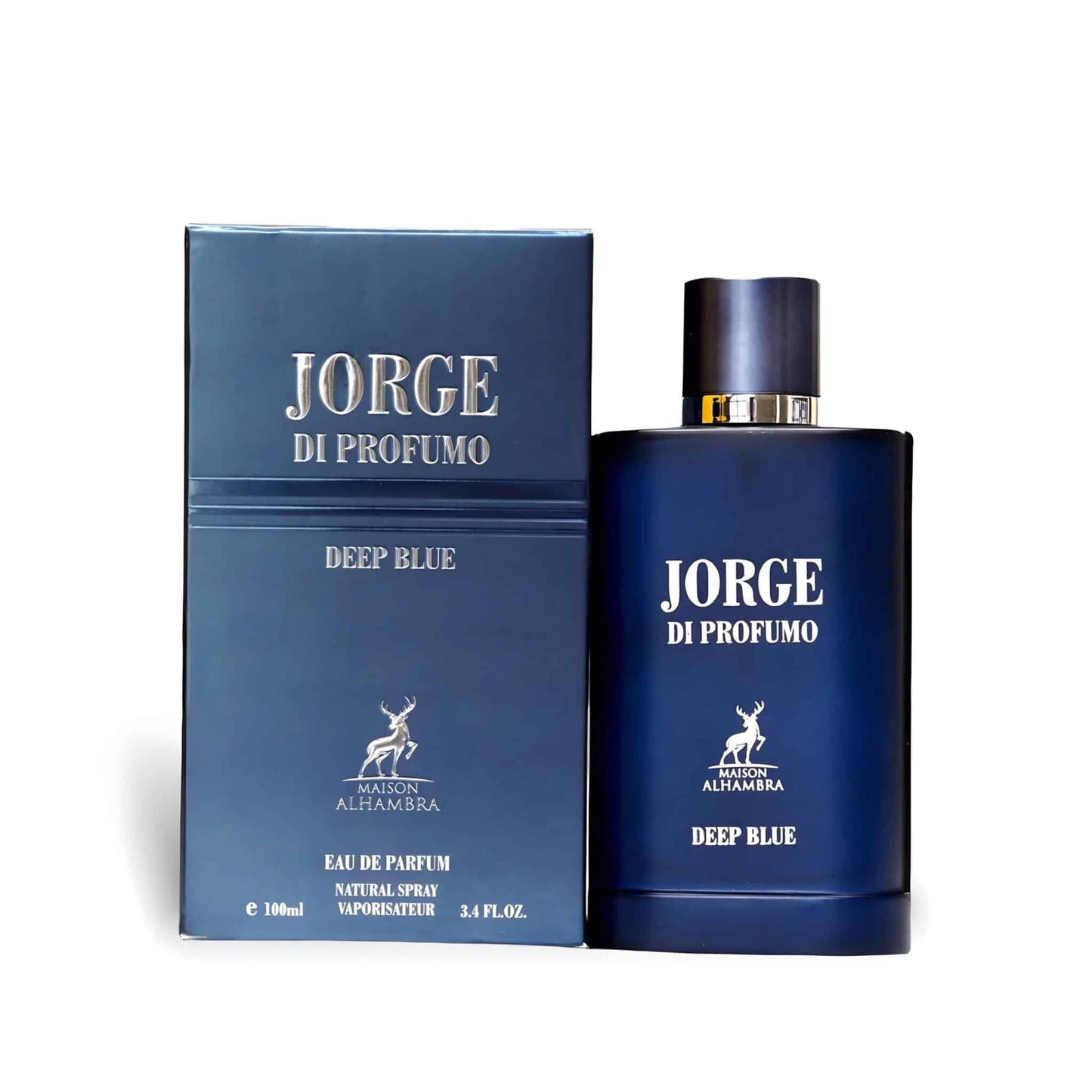 Jorge Di Profumo Deep Blue 100ml Eau de Parfum by Maison Alhambra bottle and box