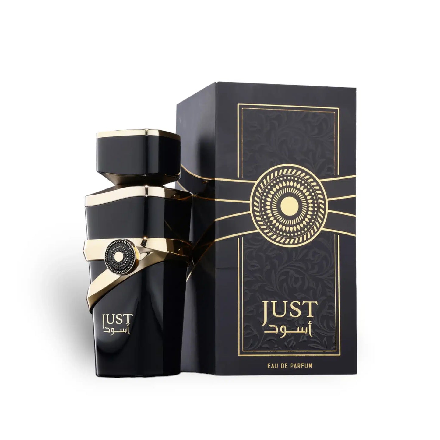 Just Aswad 100ml Eau de Parfum by Fragrance World bottle and box