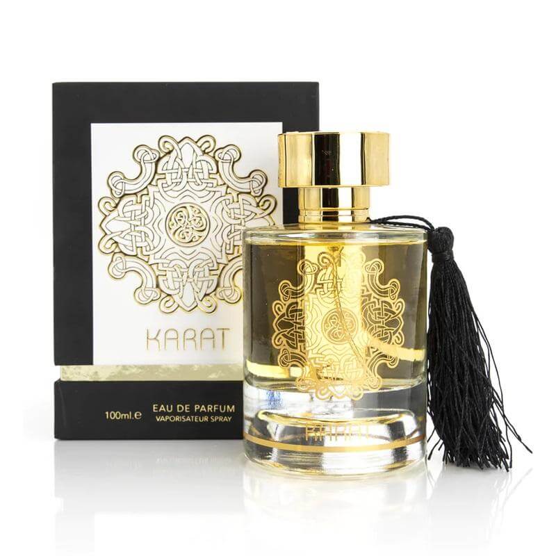 Karat 100ml Eau de Parfum by Maison Alhambra bottle and box
