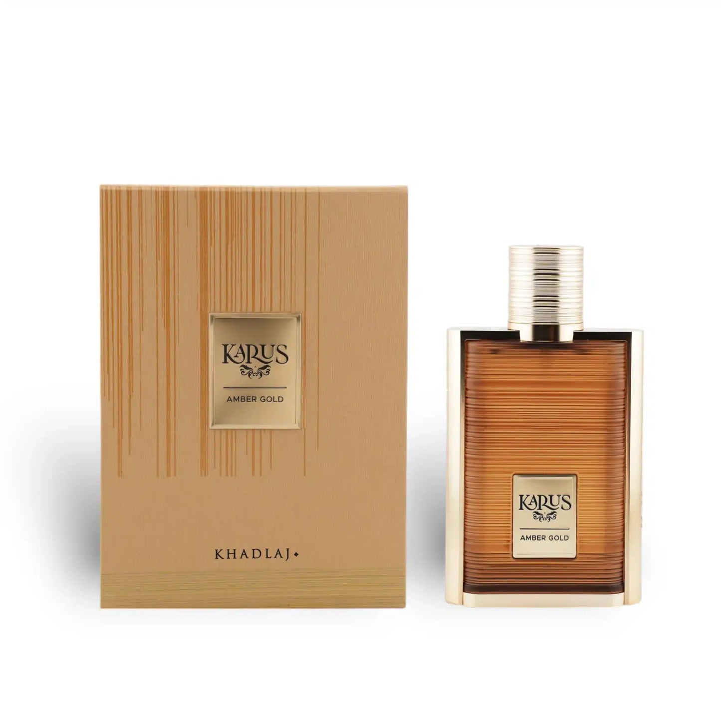 Karus Amber Gold 100ml Eau de Parfum by Khadlaj bottle and box