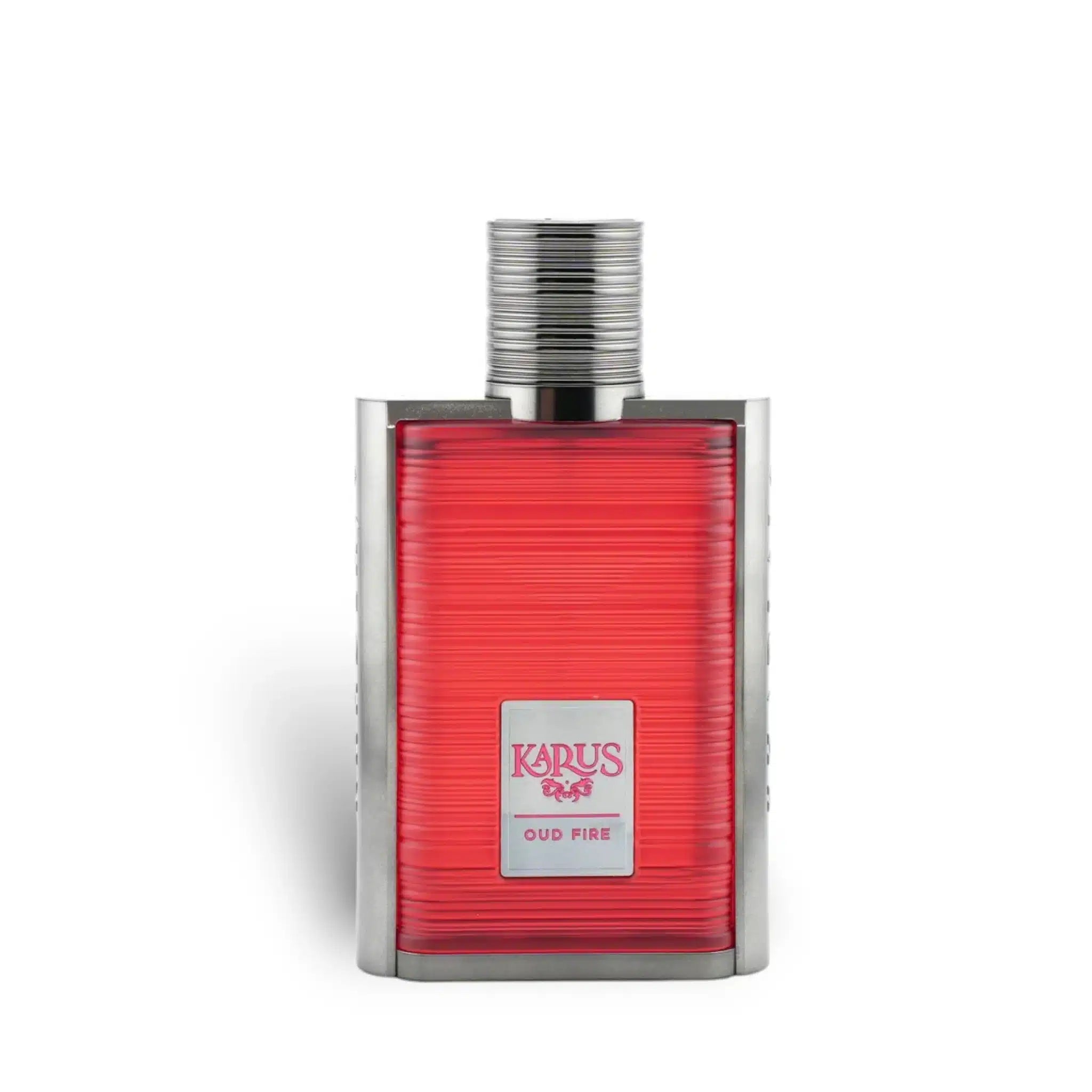 Karus Oud Fire 100ml Eau de Parfum by Khadlaj fragrance packaging front view