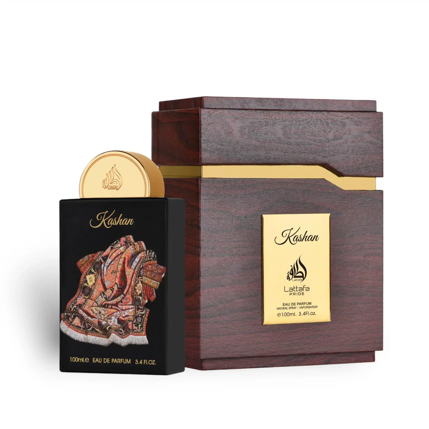 Kashan 100ml Eau de Parfum by Lattafa Pride fragrance bottle