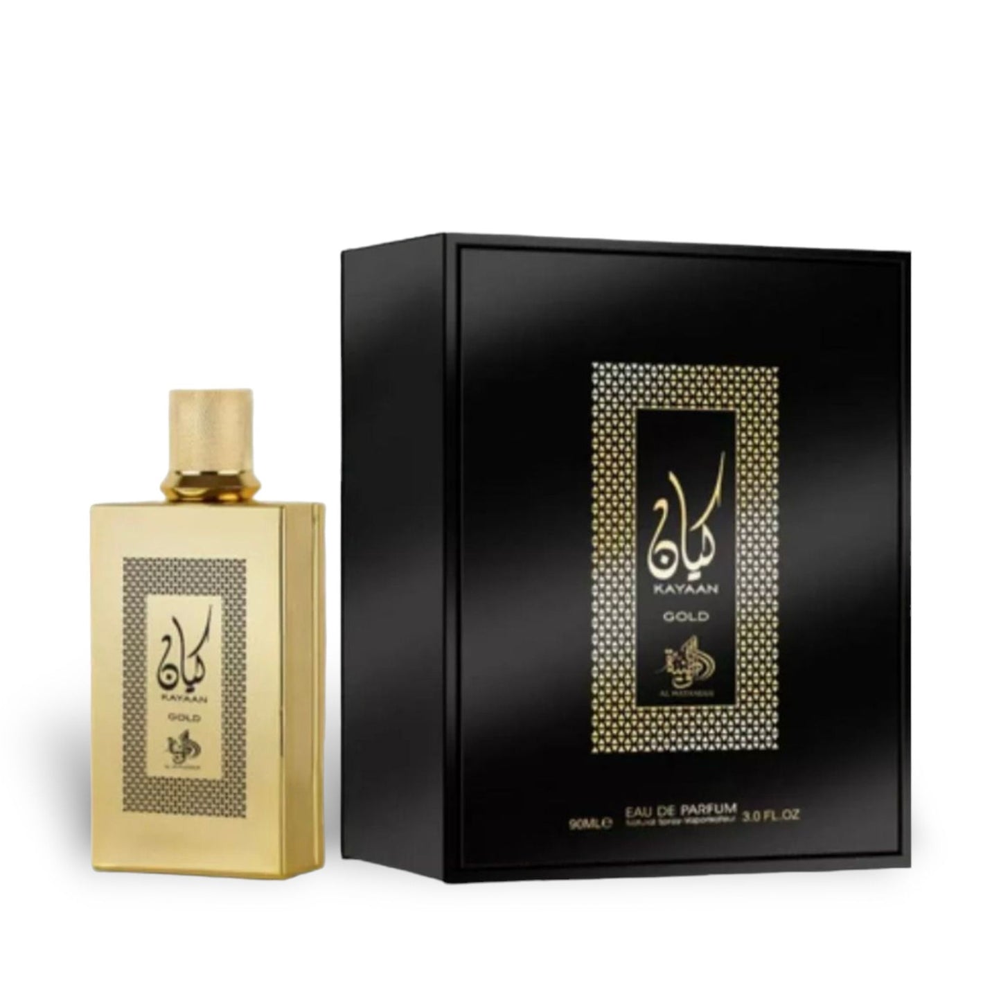Kayaan Gold 100ml Eau de Parfum by Al Wataniah bottle and box