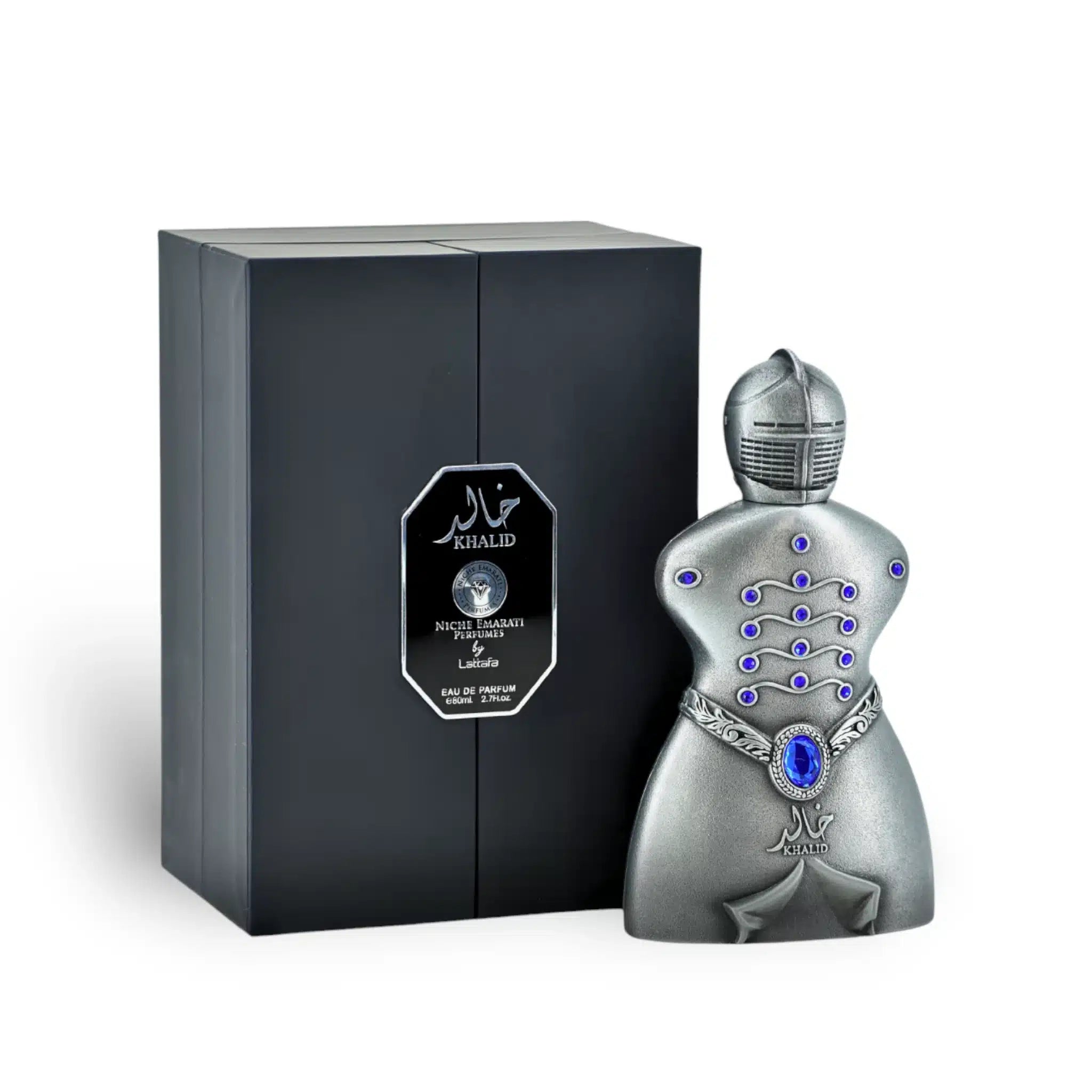 Khalid 80ml Eau de Parfum by Niche Emarati bottle and box