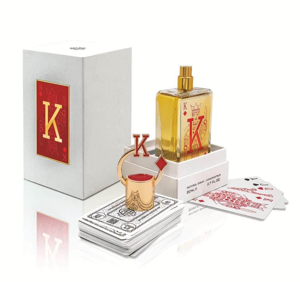 King Of Diamonds (K) 80ml Eau de Parfum by Fragrance World bottle and box