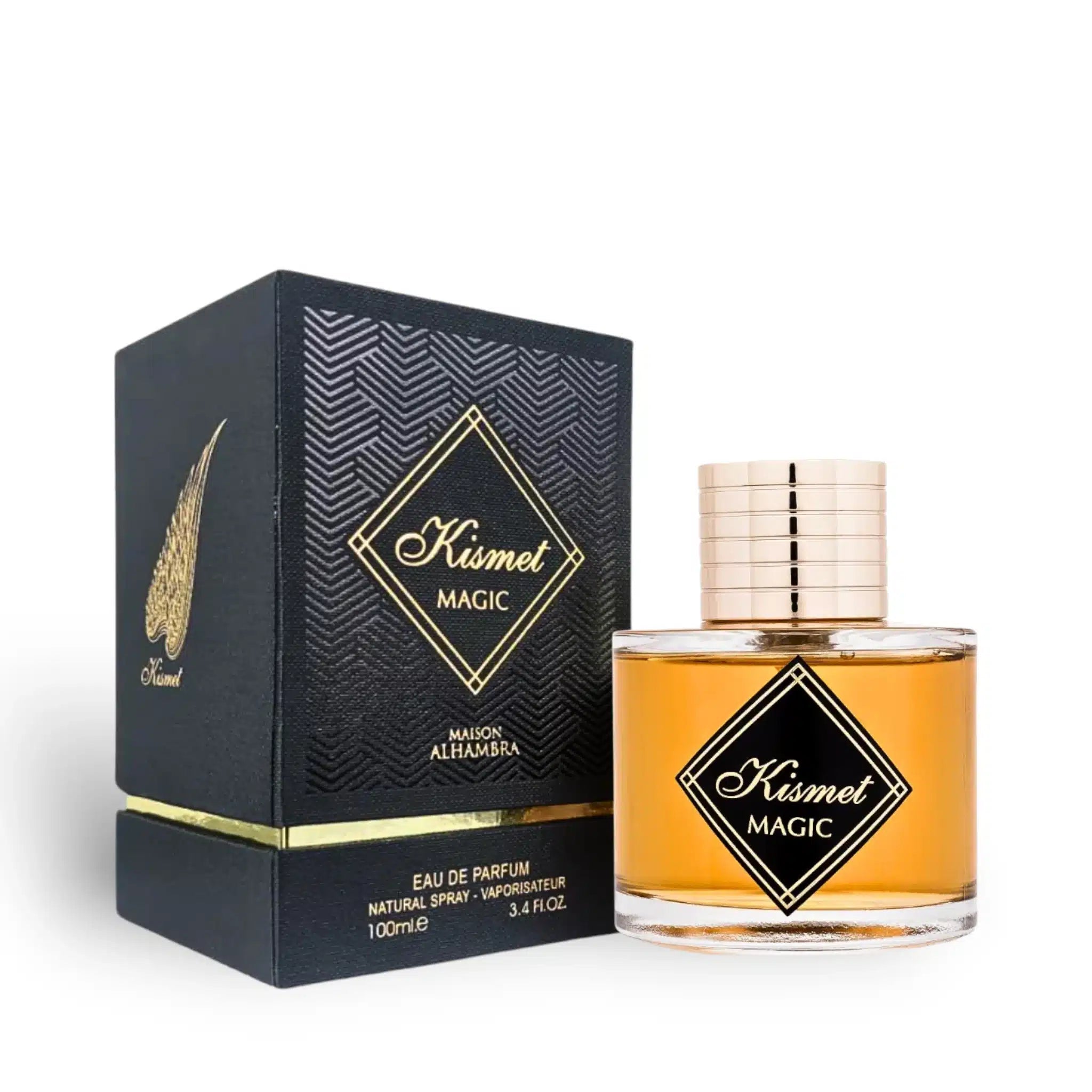Kismet Magic (Angel) 100ml Eau de Parfum by Maison Alhambra bottle and box