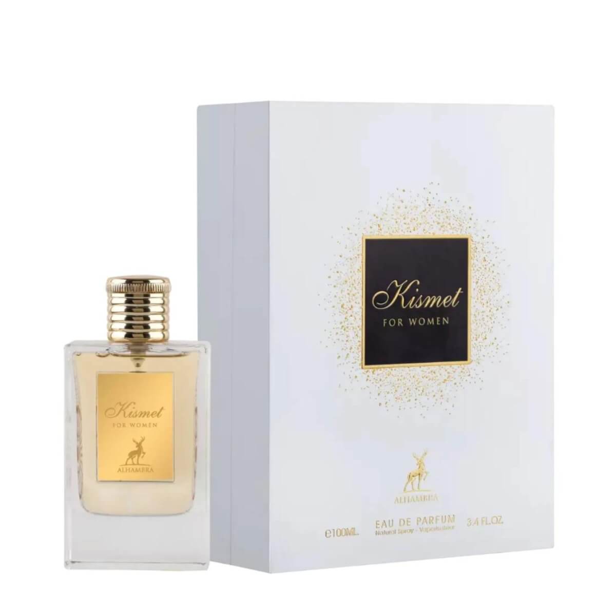 Kismet 100ml Eau de Parfum by Maison Alhambra fragrance packaging front view