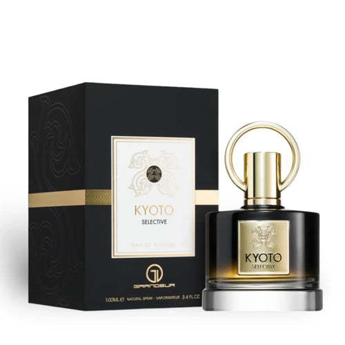 Kyoto Selective 100ml Eau de Parfum by Grandeur Perfumes bottle and box