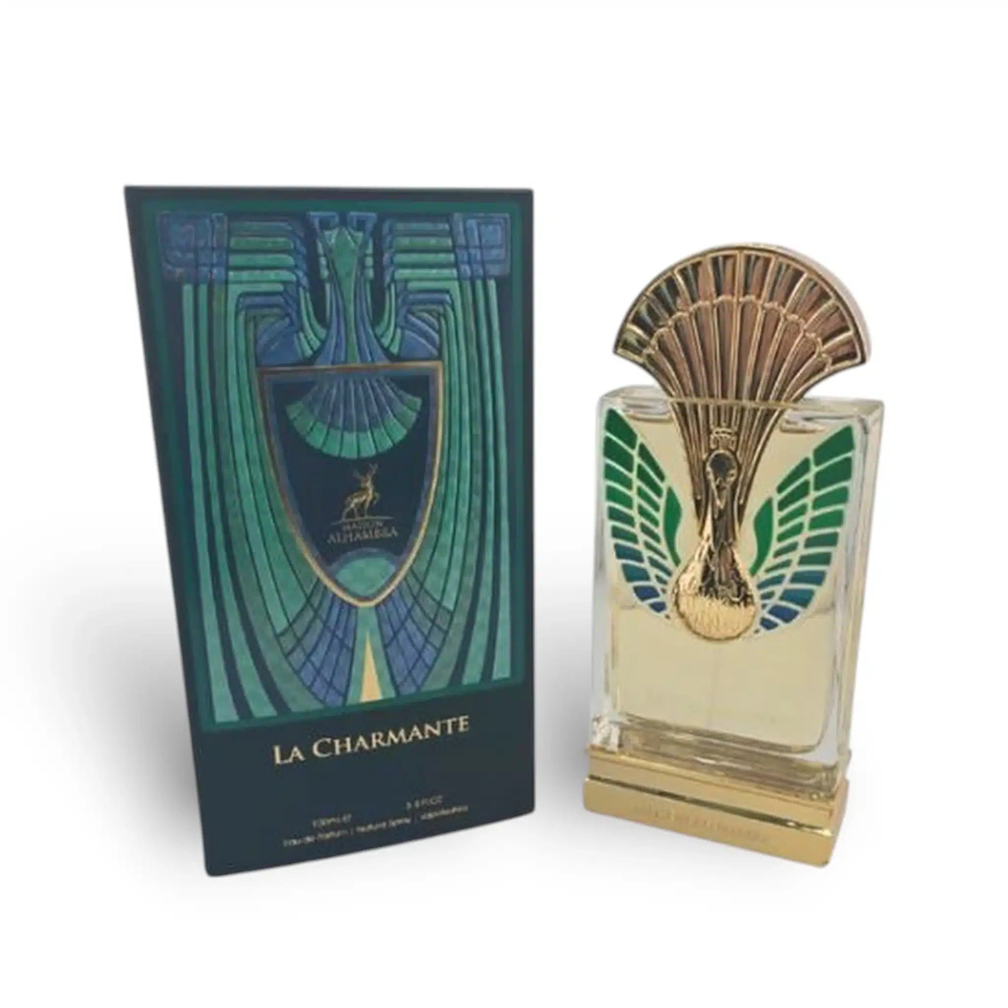 La Charmante 100ml Eau de Parfum by Maison Alhambra bottle and box