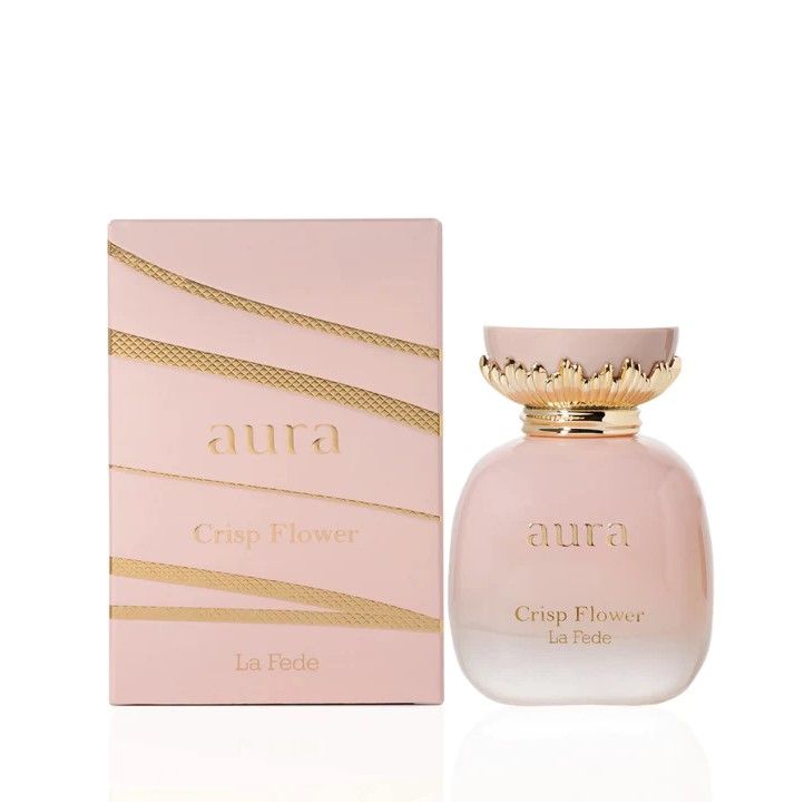 Aura Crisp Flower 100ml Eau de Parfum by Khadlaj bottle and box