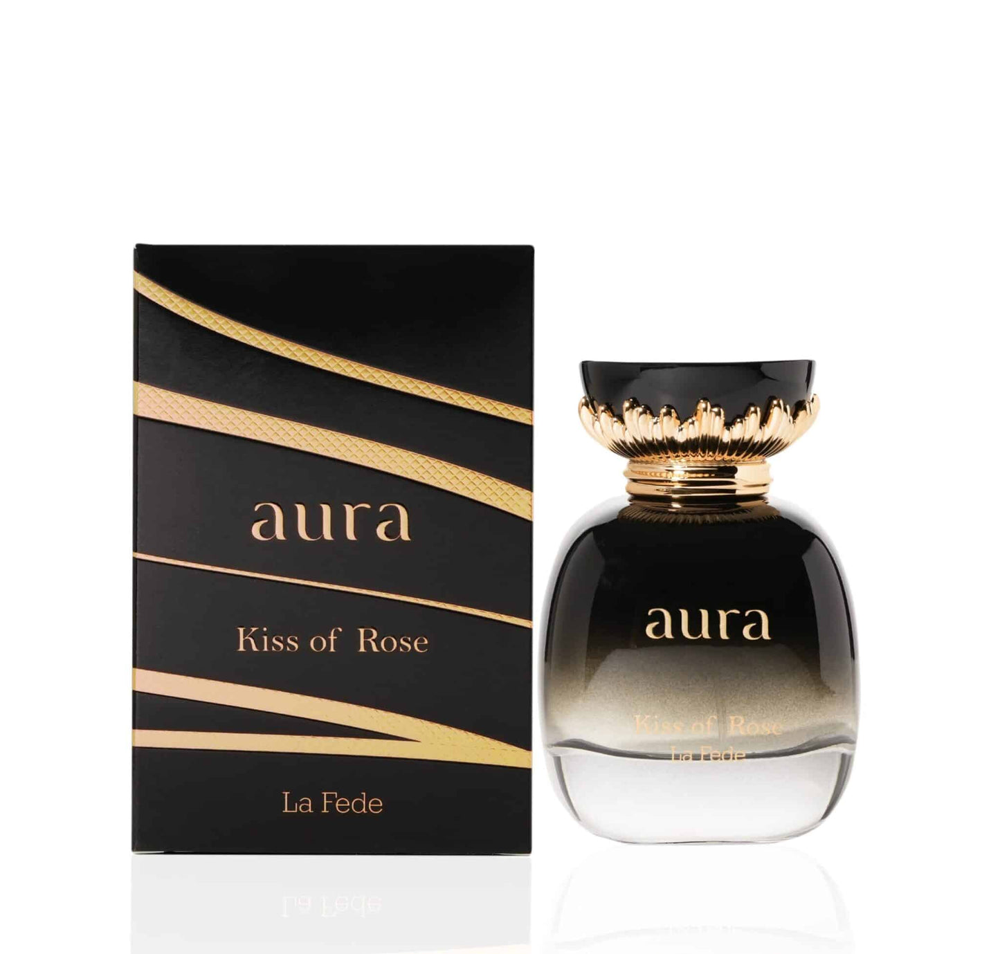 Aura Kiss of Rose 100ml Eau de Parfum by Khadlaj bottle and box