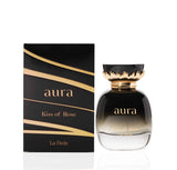 Aura Kiss of Rose 100ml Eau de Parfum by Khadlaj bottle and box