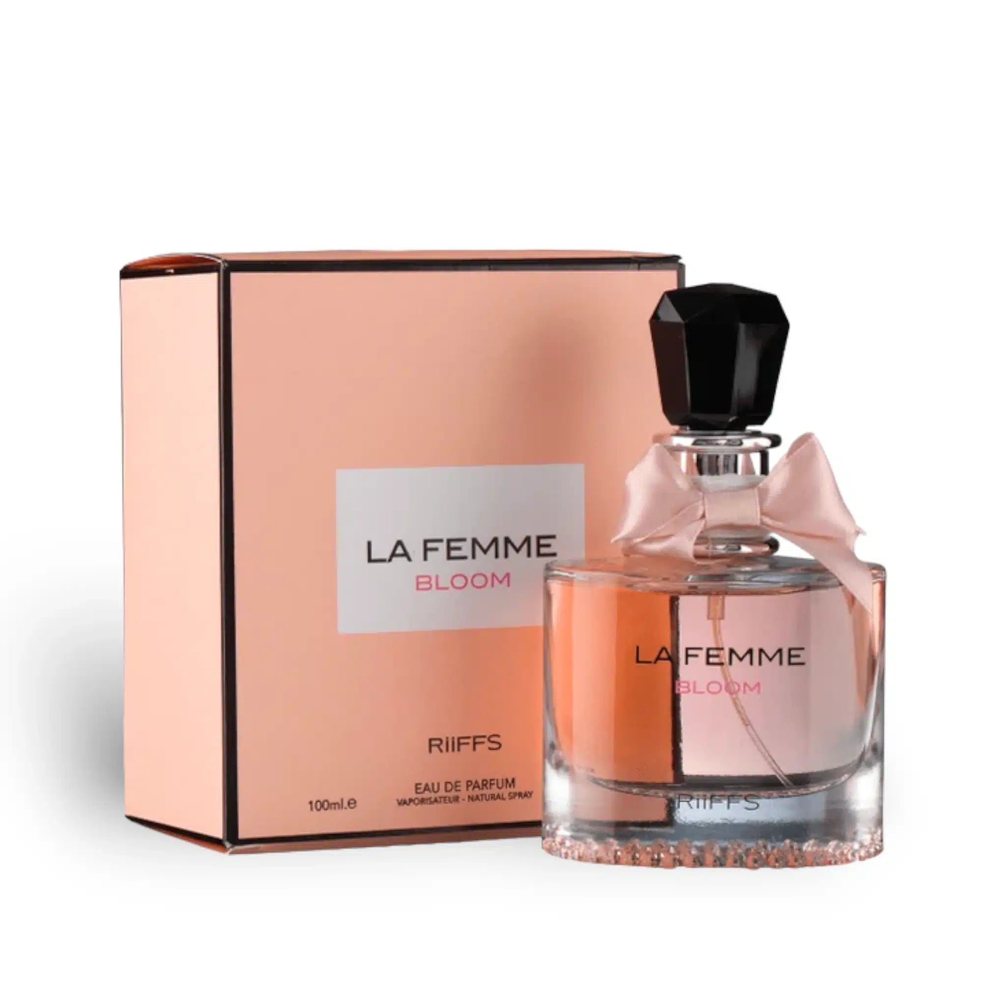 La Femme Bloom 100ml Eau de Parfum by RiiFFS bottle and box