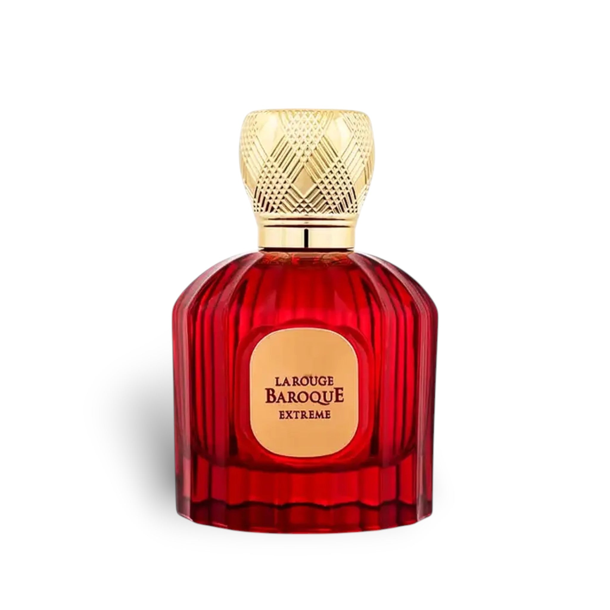 La Rouge Baroque Extreme 100ml Eau de Parfum by Maison Alhambra fragrance packaging front view