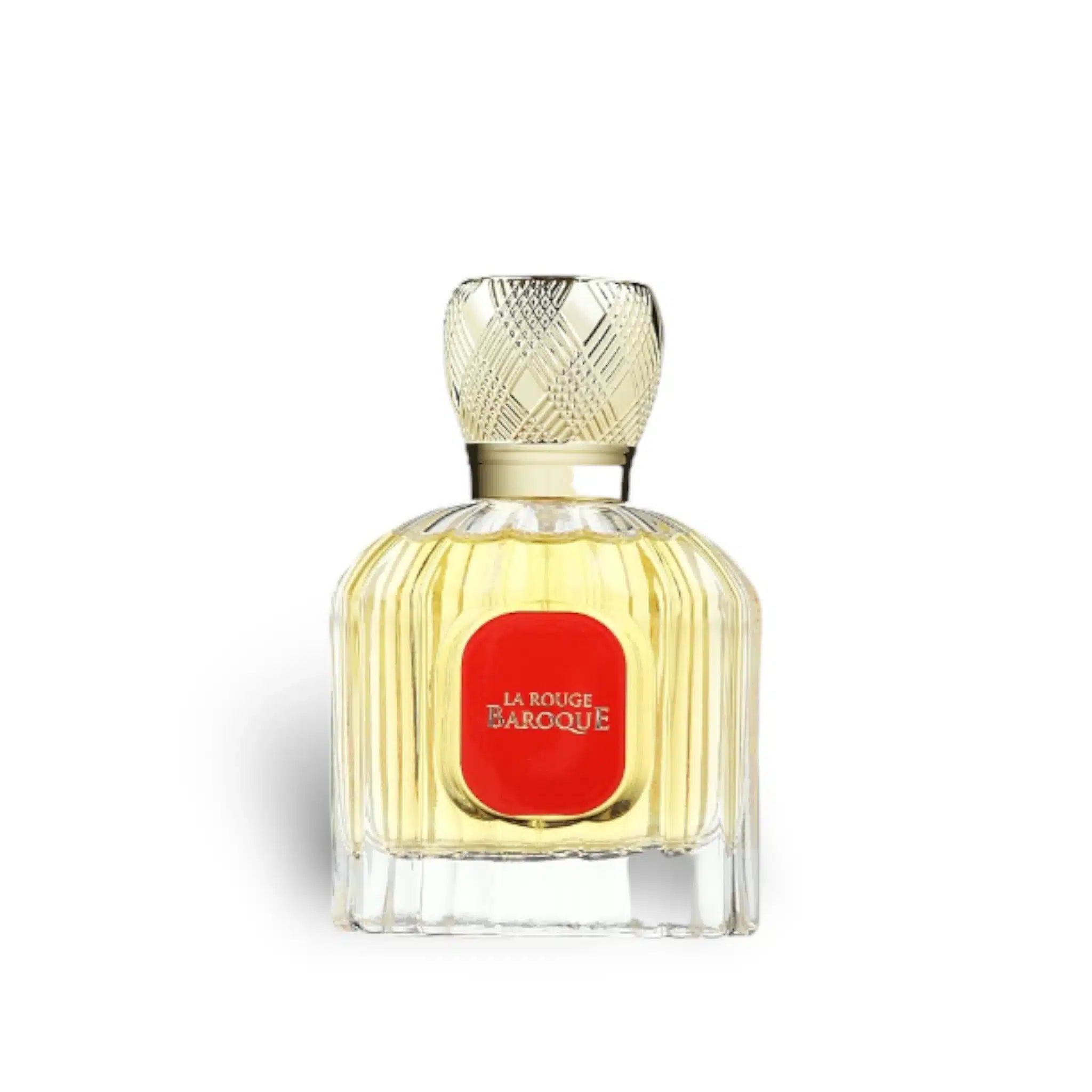 La Rouge Baroque 100ml Eau de Parfum by Maison Alhambra fragrance packaging front view