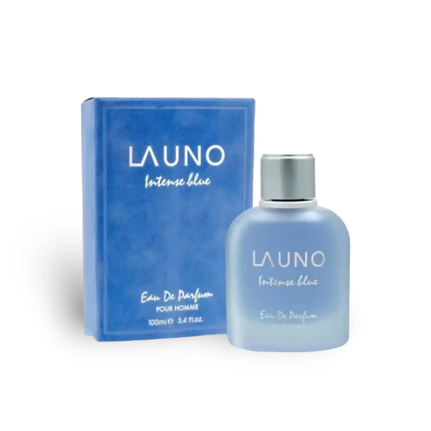 La Uno Intense Blue 100ml Eau de Parfum by Fragrance World bottle and box