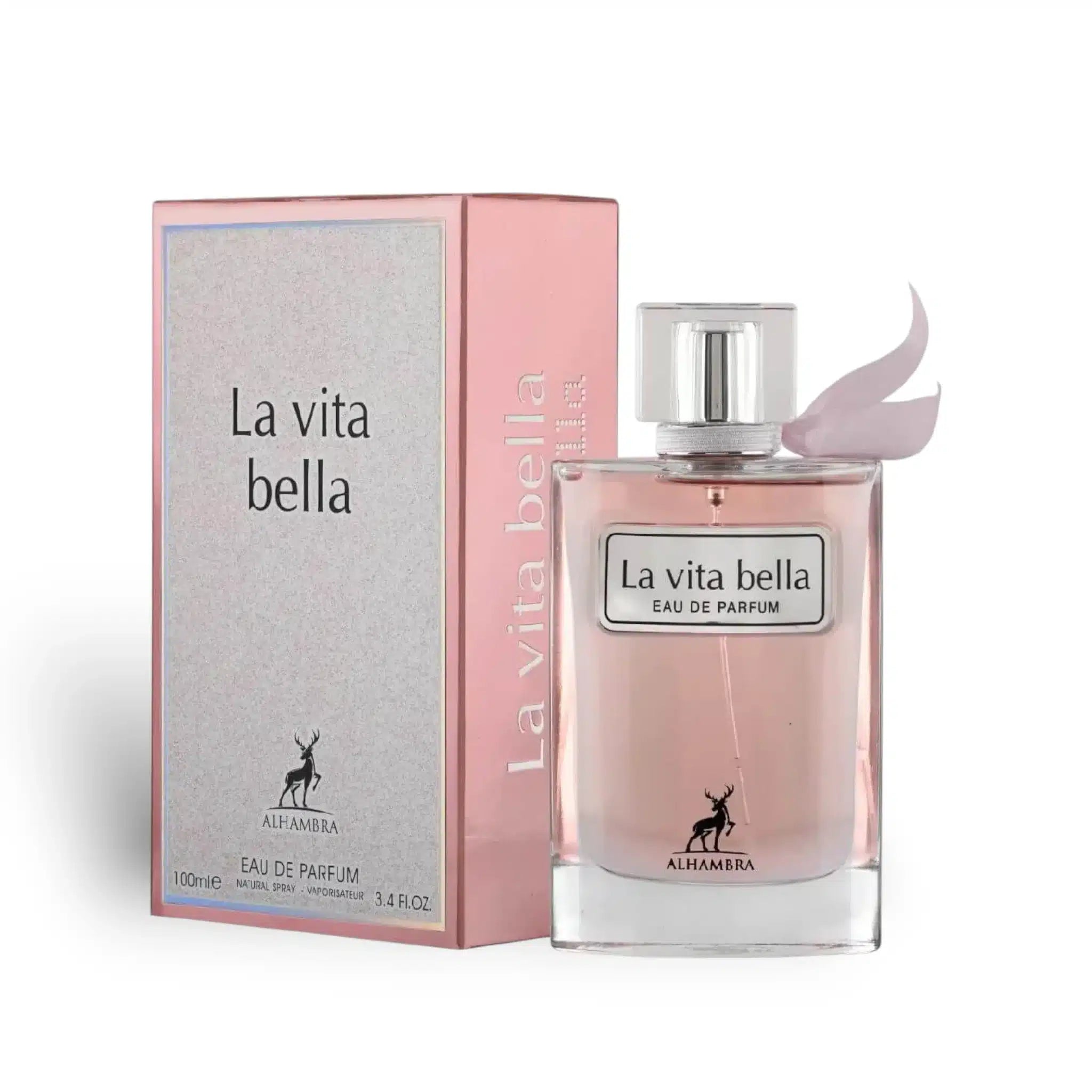 La Vita Bella 100ml Eau de Parfum by Maison Alhambra bottle and box