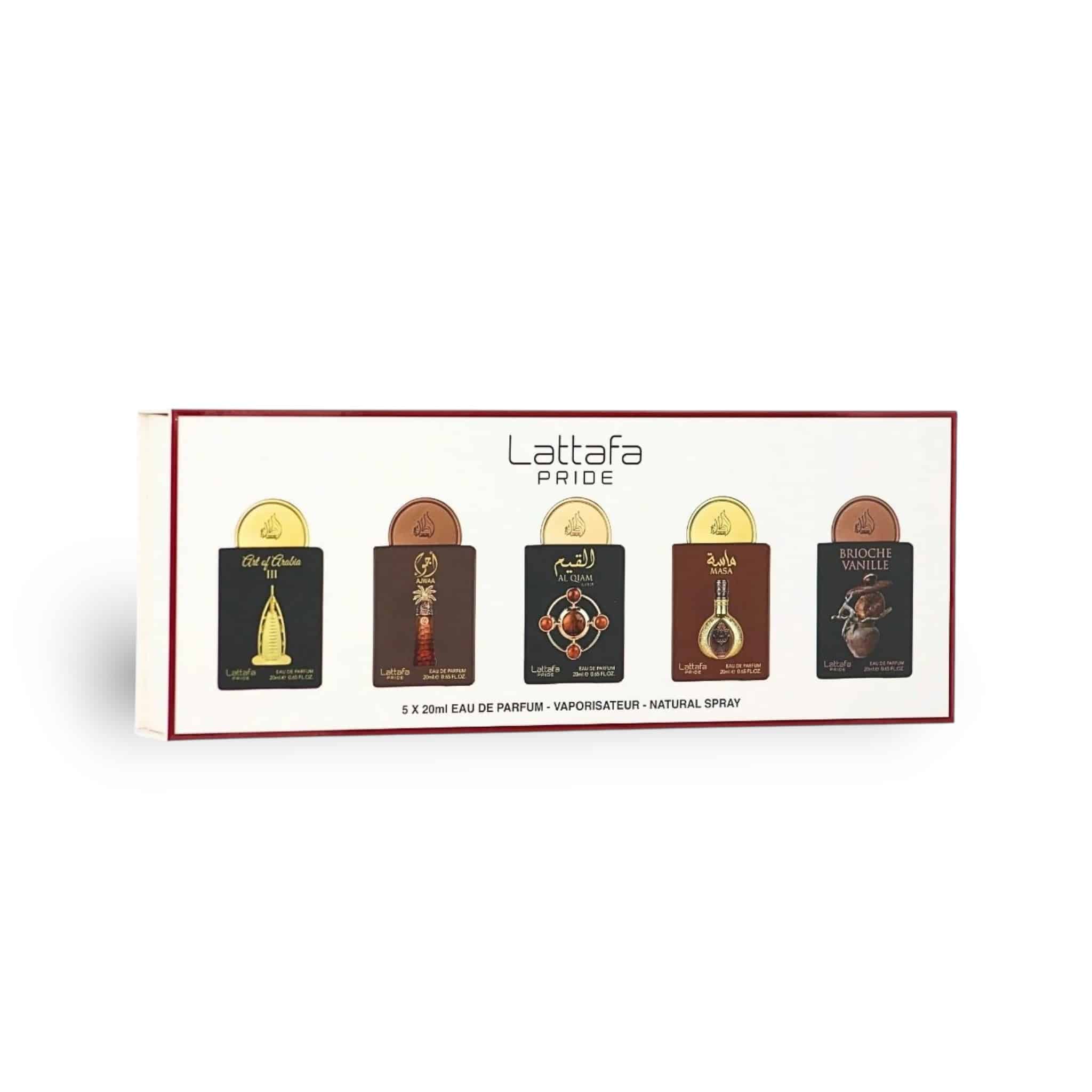 Lattafa Pride Collection No.4 (5 x ) ( ) 20ml Gift Set by Lattafa Pride fragrance gift set