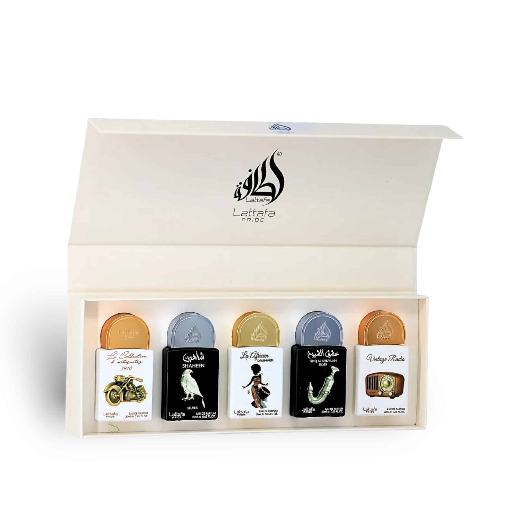 Lattafa Pride Collection No.5 (5 x ) ( ) 20ml Gift Set by Lattafa Pride fragrance gift set