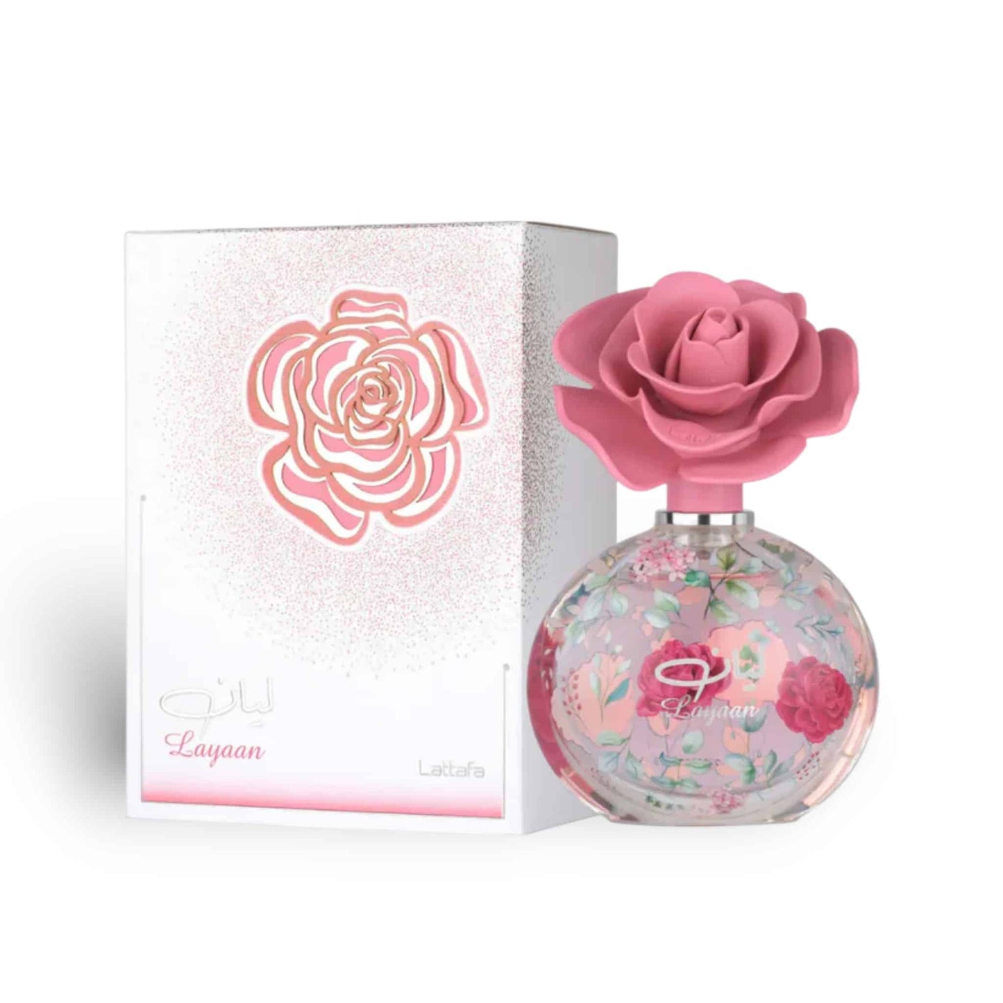 Layaan 100ml Eau de Parfum by Lattafa fragrance packaging front view