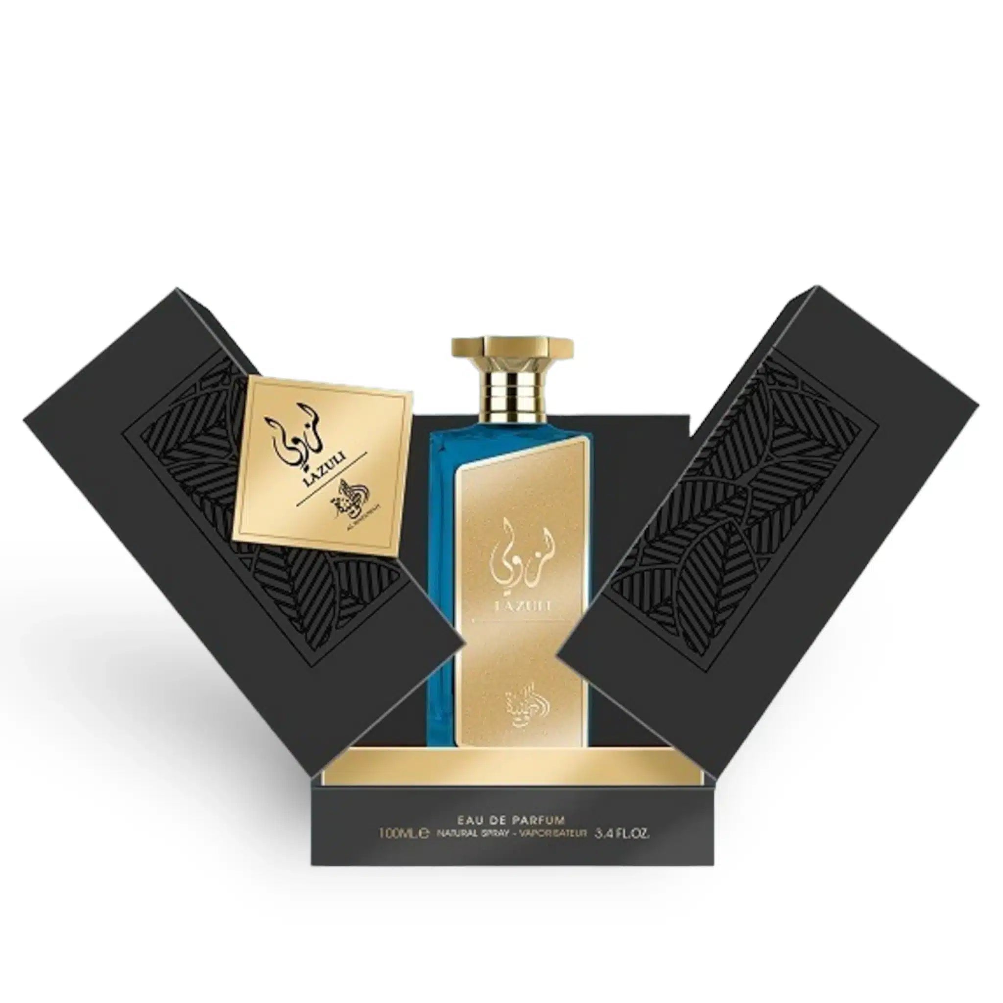 Lazuli 100ml Eau de Parfum by Al Wataniah fragrance packaging front view