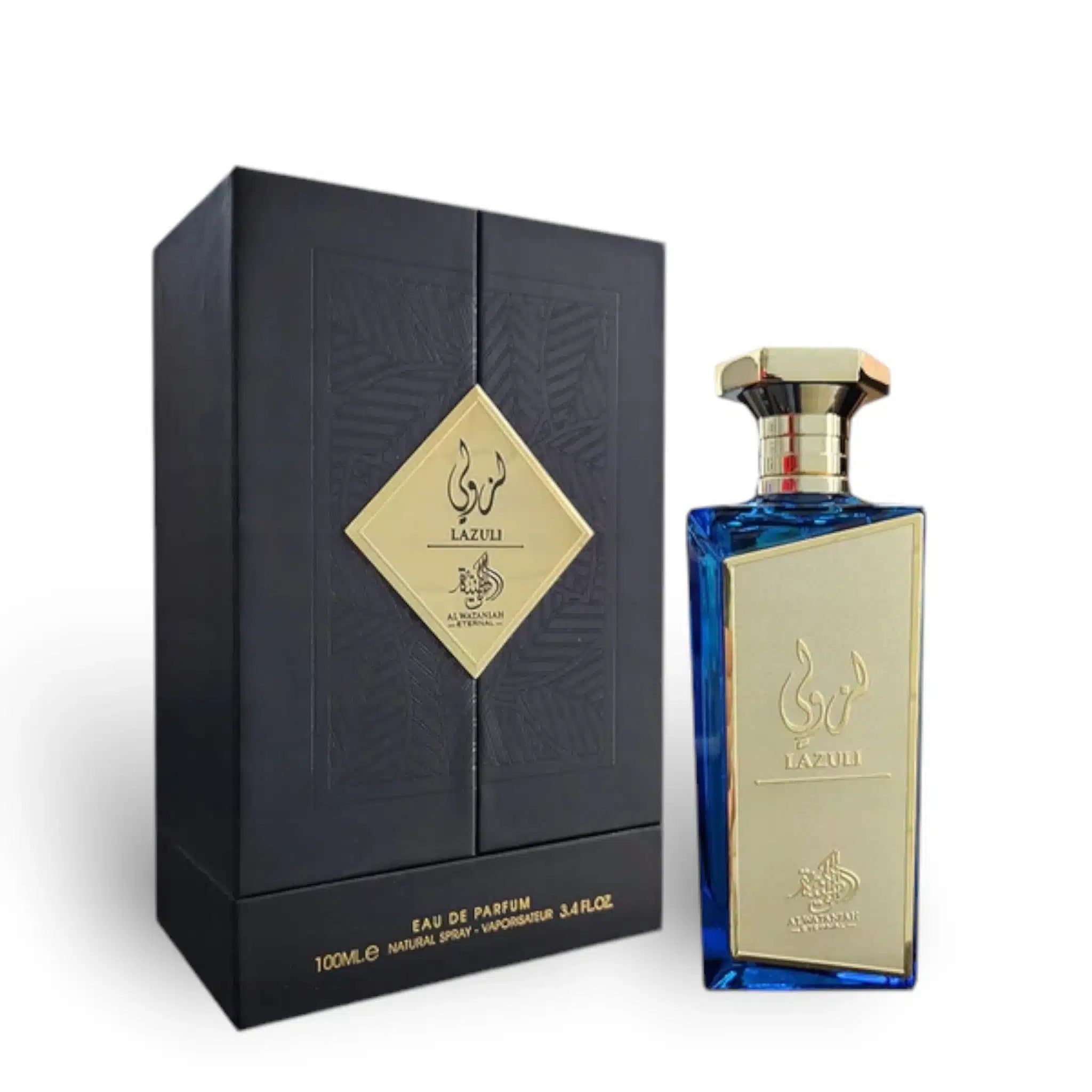 Lazuli 100ml Eau de Parfum by Al Wataniah bottle and box