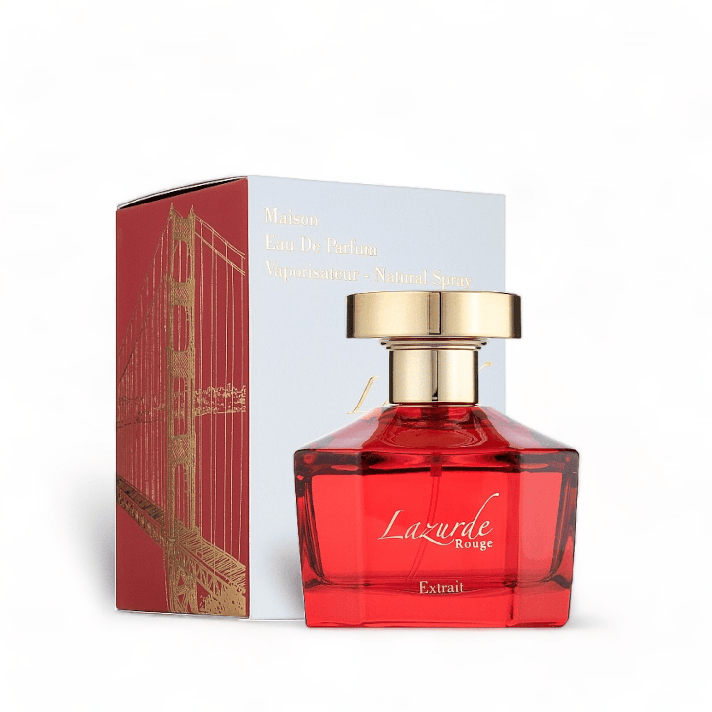 Lazurde Rouge Extrait de Parfum by French Avenue bottle and box