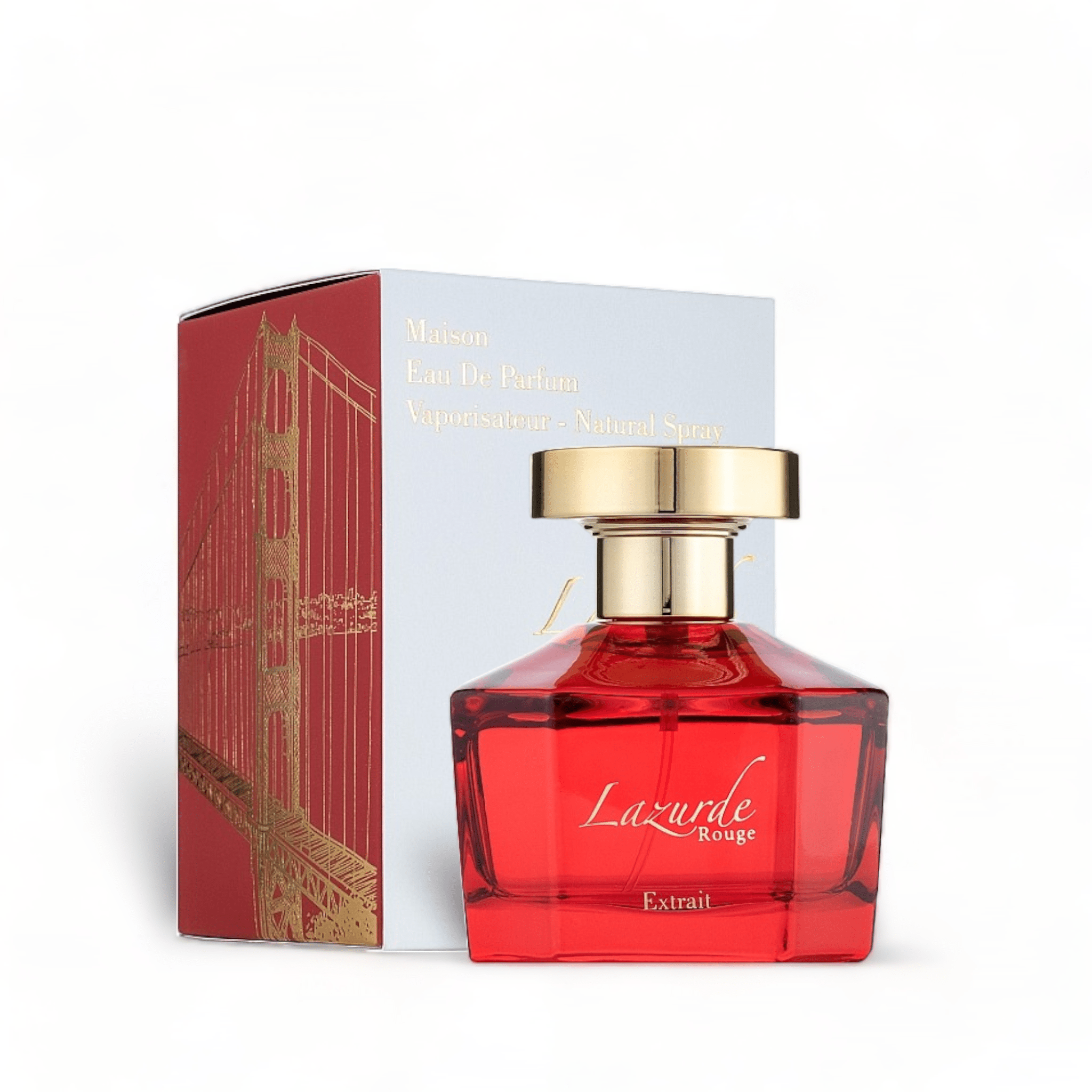 Lazurde Rouge Extrait de Parfum by French Avenue bottle and box
