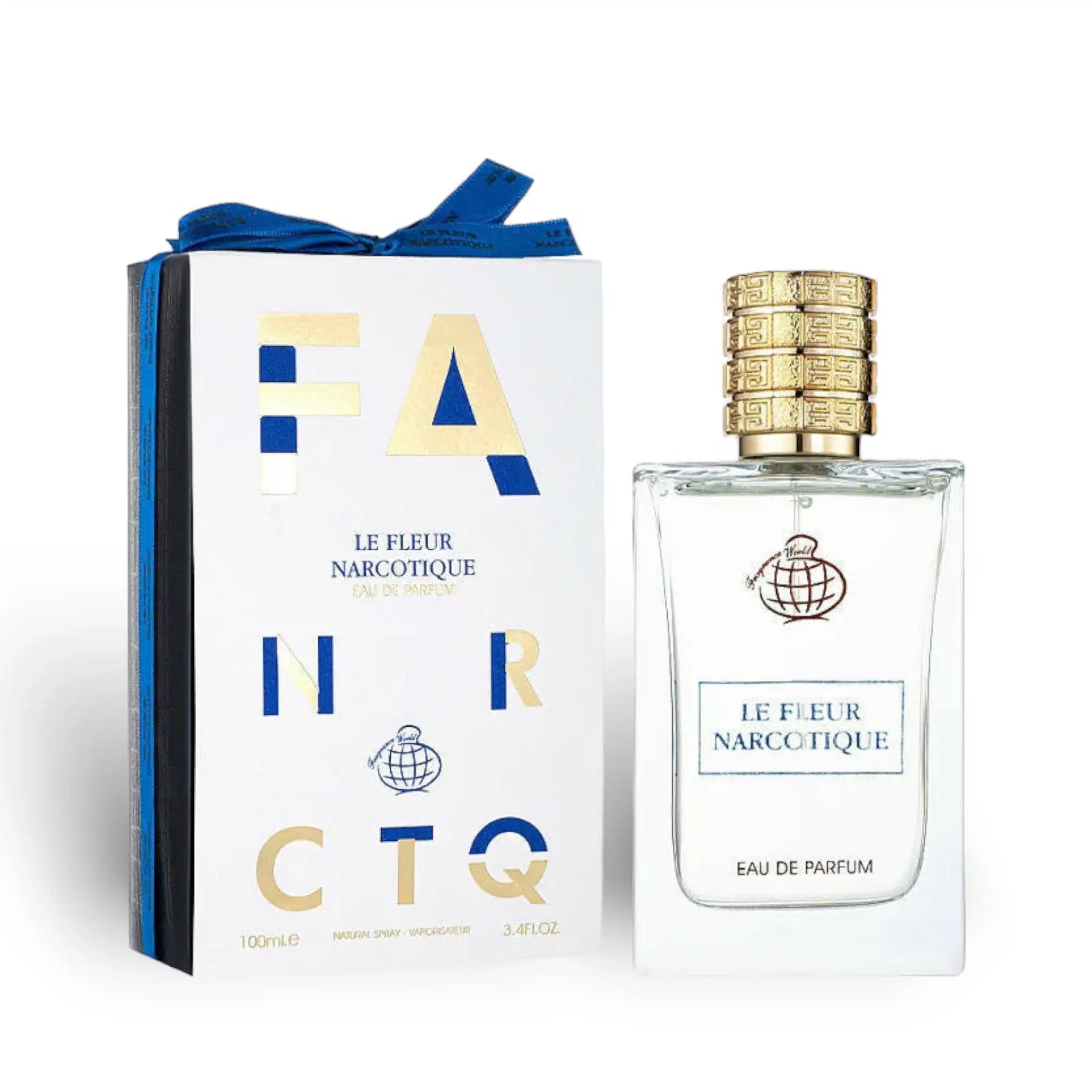 Le Fleur Narcotique 100ml Eau de Parfum by Fragrance World bottle and box