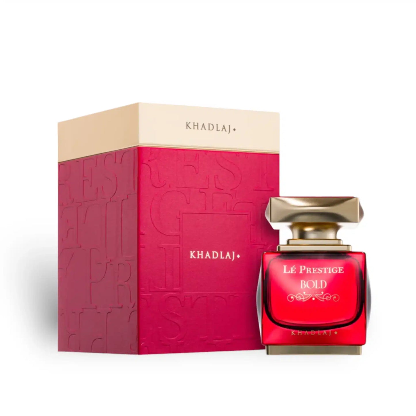 Le Prestige Bold 100ml Eau de Parfum by Khadlaj bottle and box