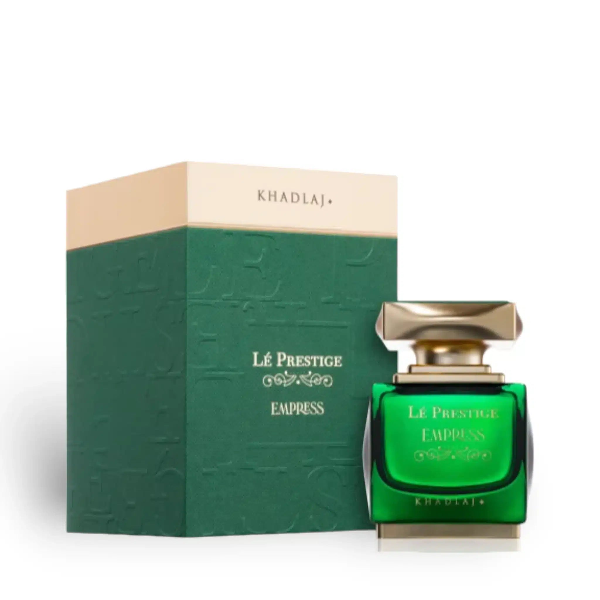 Le Prestige Empress 100ml Eau de Parfum by Khadlaj bottle and box