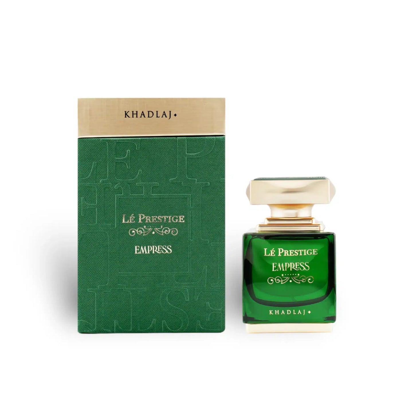Le Prestige Empress 100ml Eau de Parfum by Khadlaj perfume bottle close up