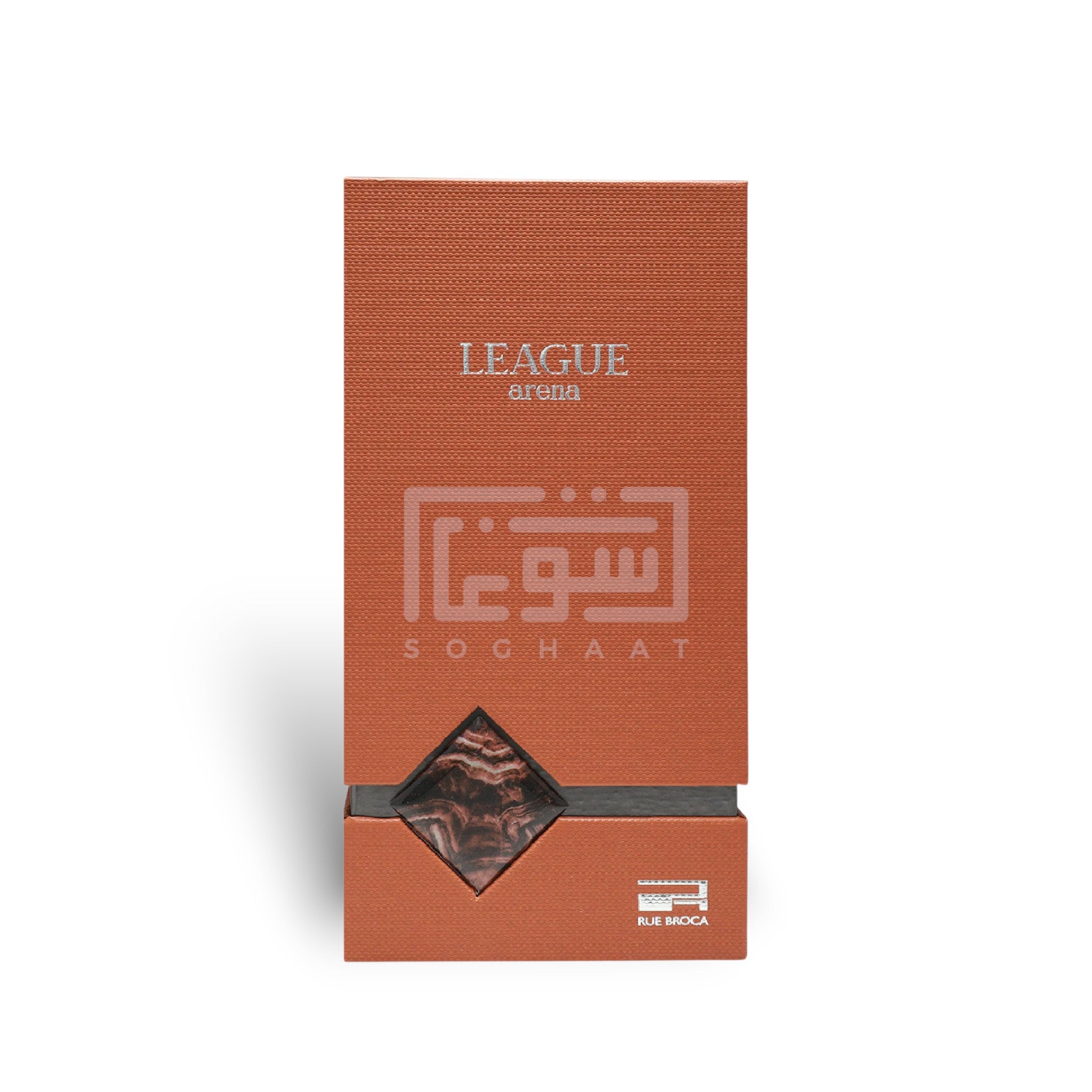 League Arena 100ml Eau de Parfum by Rue Broca perfume bottle close up